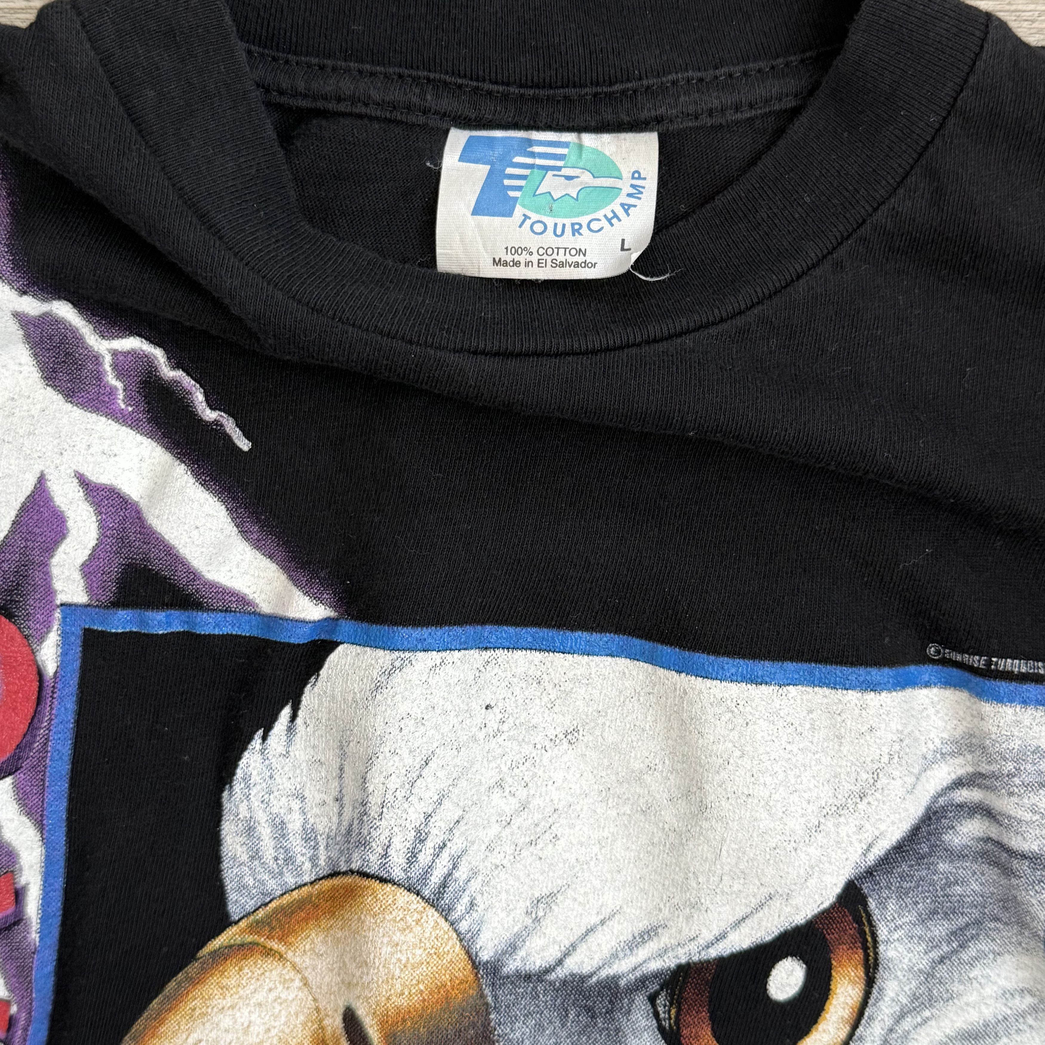 Vintage American Thunder America's Finest Single Stitch T-Shirt Size US L / EU 52-54 / 3 - 2 Thumbnail