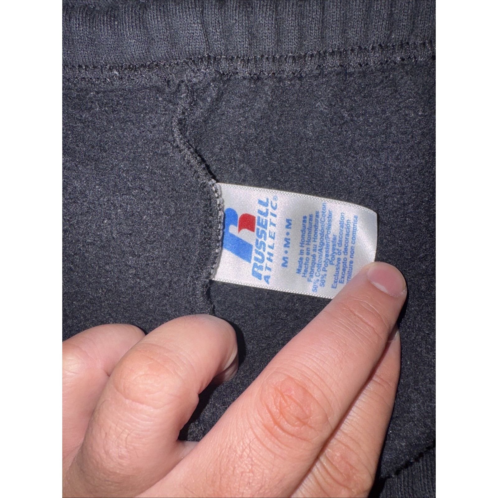Russell Athletic × Vintage Vintage Russell Athletic Sweatpants Black Medium 36x30 Size US 36 / EU 52 - 5 Thumbnail