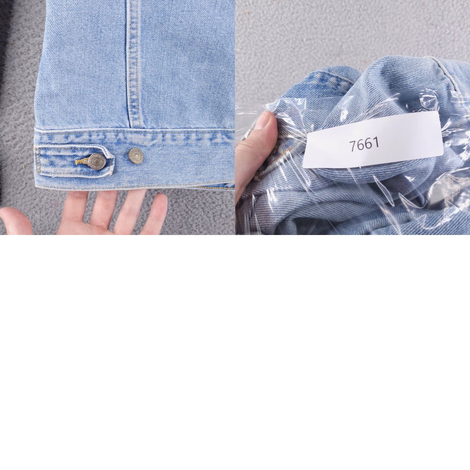 Levi's VINTAGE Levi's Jacket Womens XS Blue Denim Jean Trucker Light Wash Button Red Tab Short XS Blue Denim Size 26" / US 2 / IT 38 - 9 Thumbnail