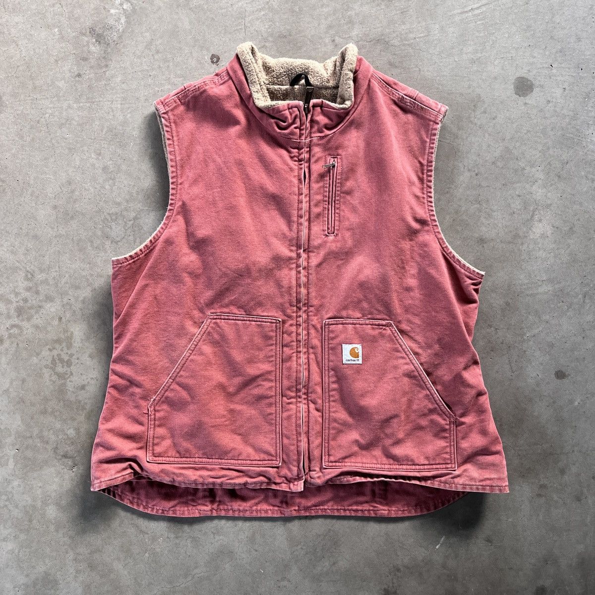 Carhartt × Vintage Vintage Salmon Carhartt Vest Size US XXL / EU 58 / 5 - 1 Thumbnail