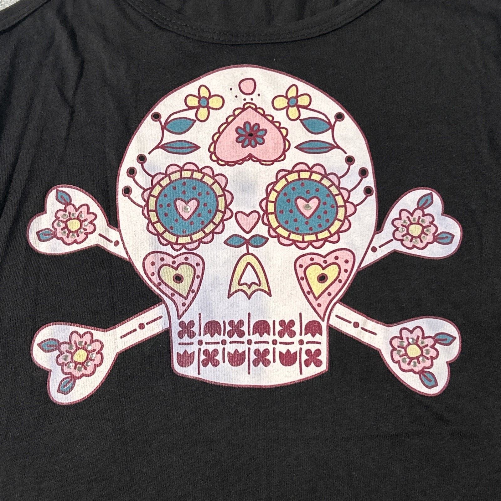 JNCO 90s Vintage Skeletons Skull Tank Top Girls Youth Small USA Size S / US 4 / IT 40 - 6 Thumbnail