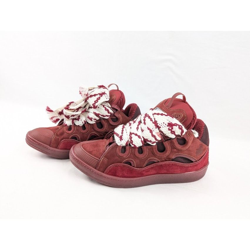 Lanvin o1rshd1 Curb Sneakers in Burgandy Size US 11 / EU 44 - 17 Thumbnail