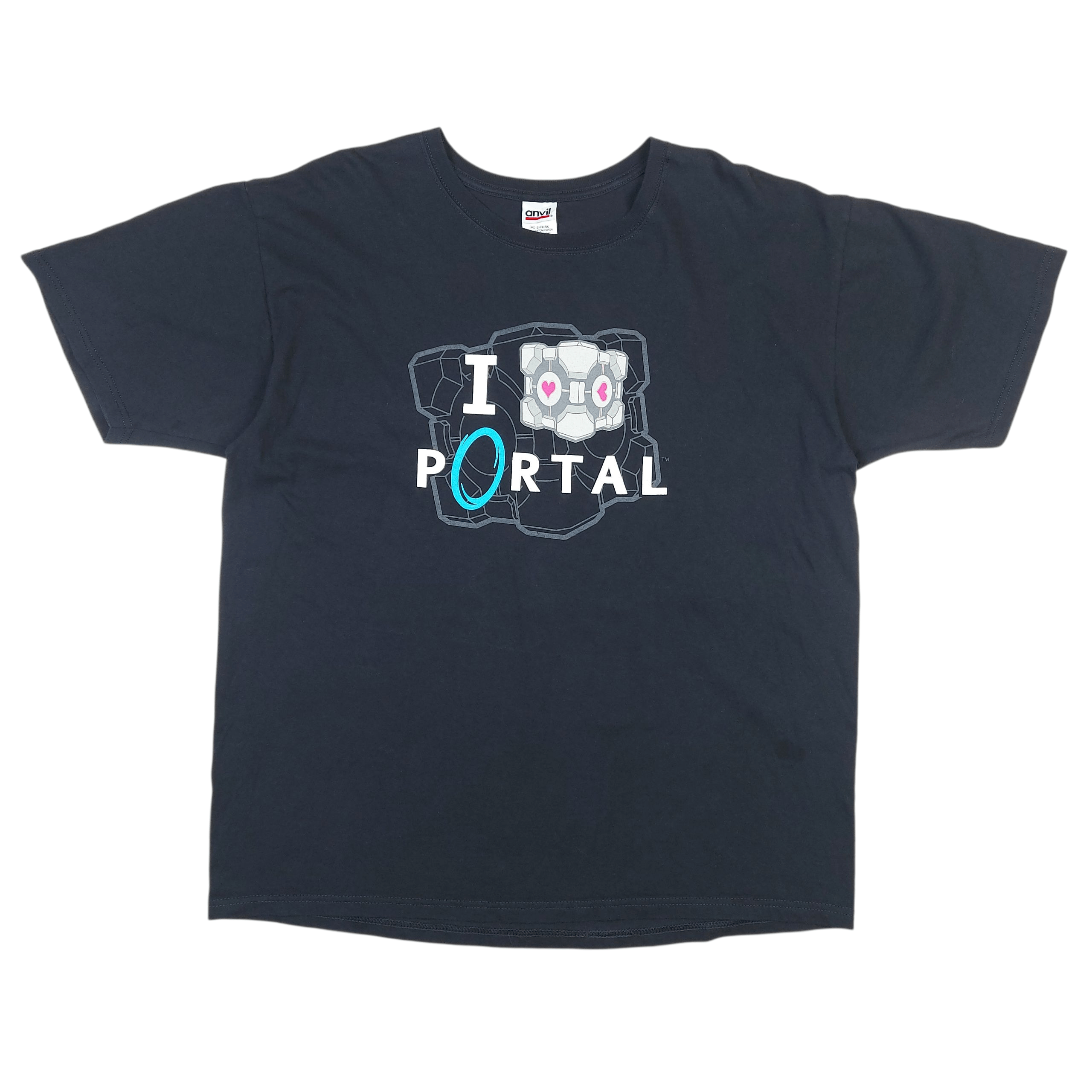 Microsoft VERY RARE Vintage 2007 Portal 1 Valve Glitch Gaming TEE Size US XL / EU 56 / 4 - 2 Thumbnail