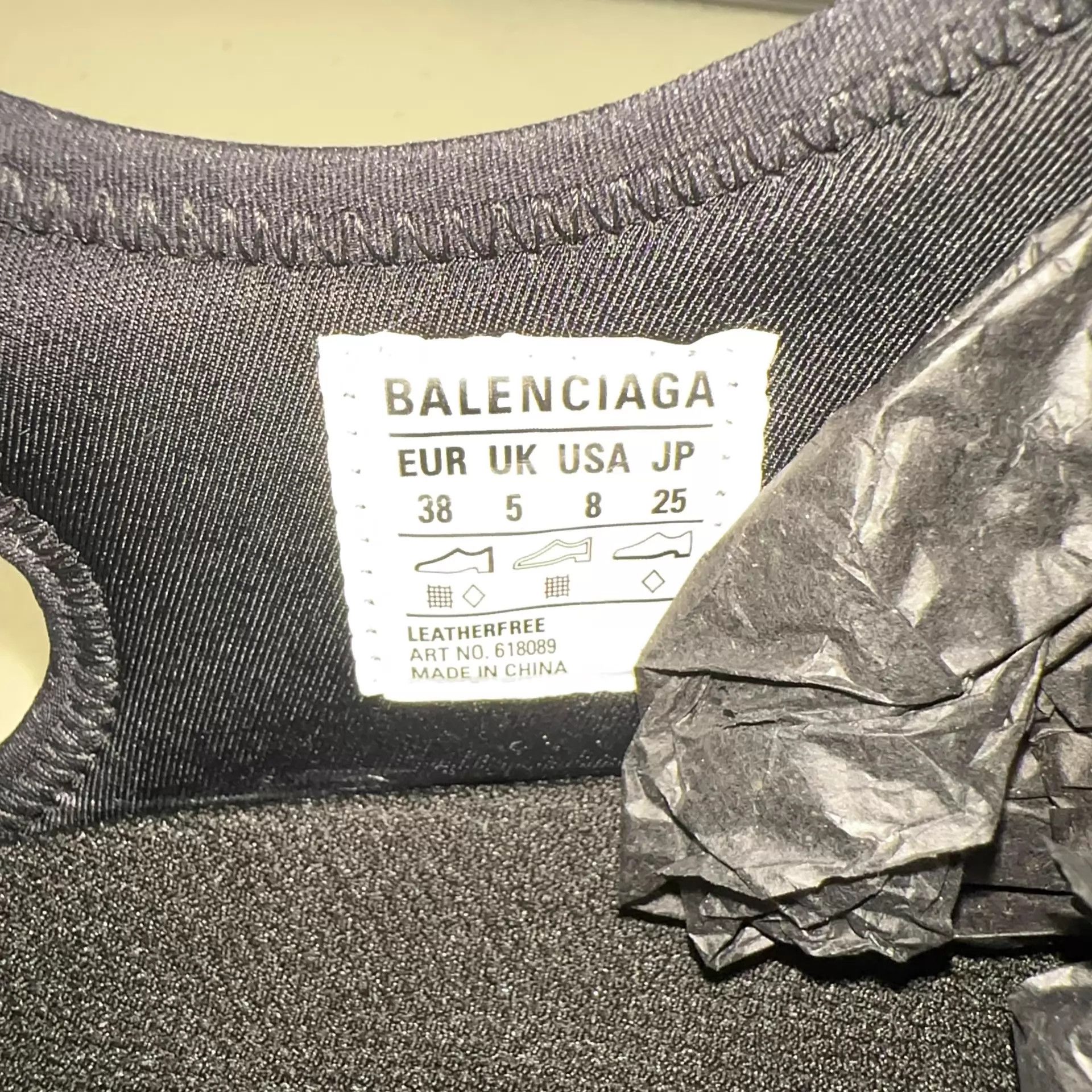 Balenciaga Balenciaga Track Thong Black 38 Size US 7.5 / IT 37.5 - 5 Thumbnail