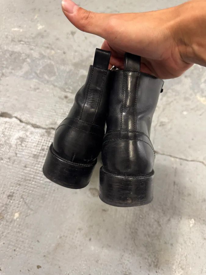 Yves Saint Laurent Saint Laurent Black Leather Boots Size US 5 / EU 37 - 5 Thumbnail