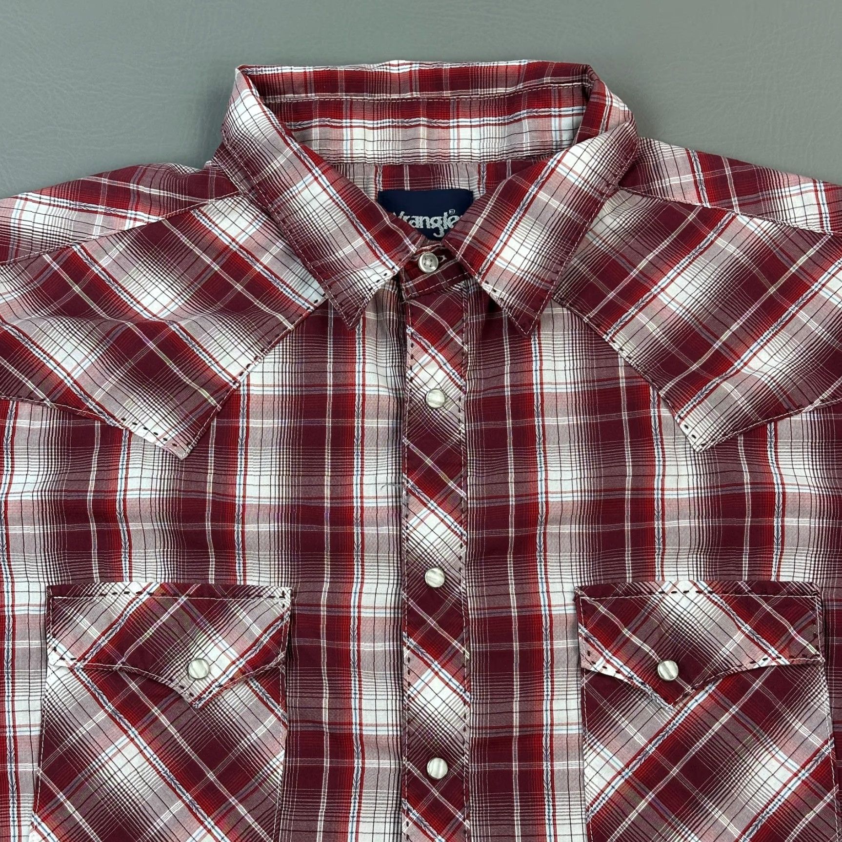 Wrangler Vintage Wrangler Western Shirt Mens XL Red Plaid Pearl Snap Cowboy Rodeo Size US XL / EU 56 / 4 - 4 Thumbnail