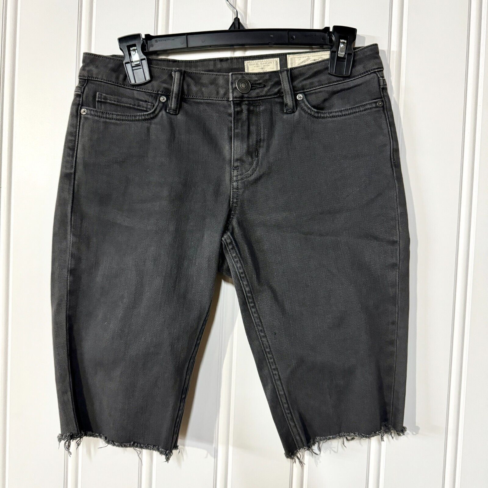 Allsaints ALLSAINTS Shorts Sz 27W Bike Short Slim Fitting Ripped Grey Size US 27 - 1 Thumbnail
