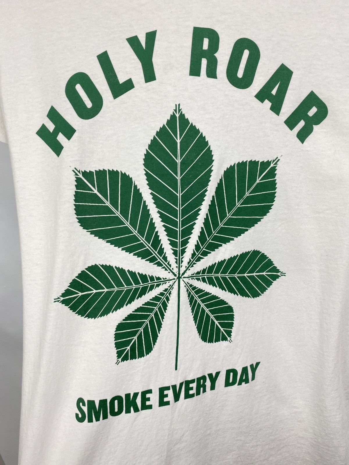 Gildan Vintage Y2K Marijuana Cannabis Holy Roar Smoke Every Day tee Size US S / EU 44-46 / 1 - 4 Thumbnail