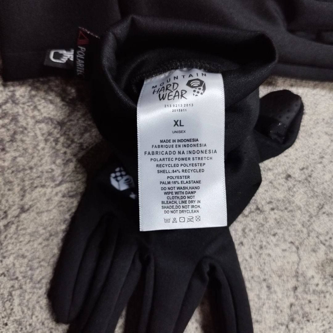 Mountain Hardwear Mountain Hardwear Polartec Gloves Power Stretch Size ONE SIZE - 3 Thumbnail