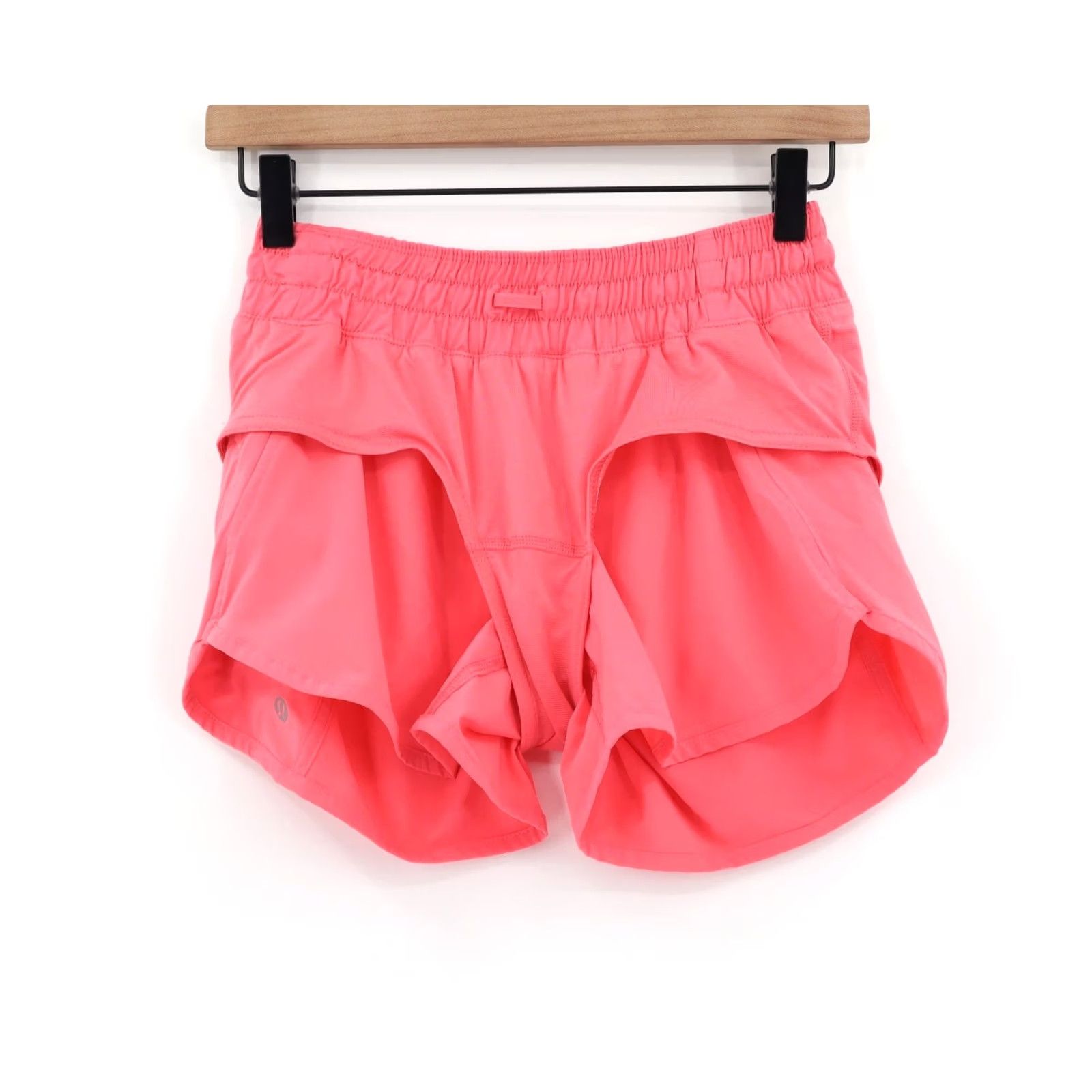 Lululemon Lululemon Women's Run: Track Attack Short Pink Peony Sz 6 - 4" Inseam, Elastic Waist, Pockets, Blended Material, Machine Wash Size 28" / US 6 / IT 42 - 3 Thumbnail