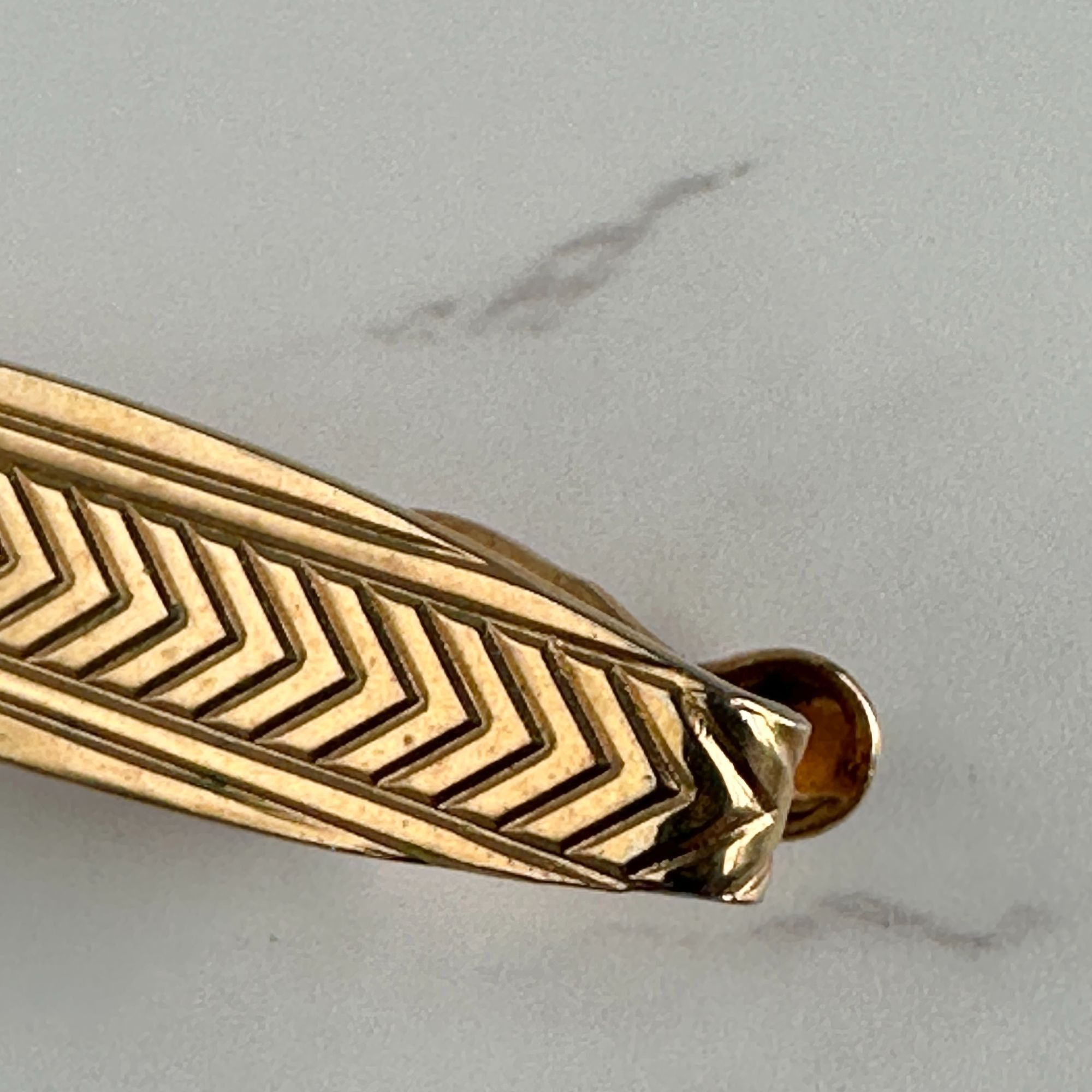 Vintage Gold Chevron Vintage Tie Clip Size ONE SIZE - 8 Thumbnail