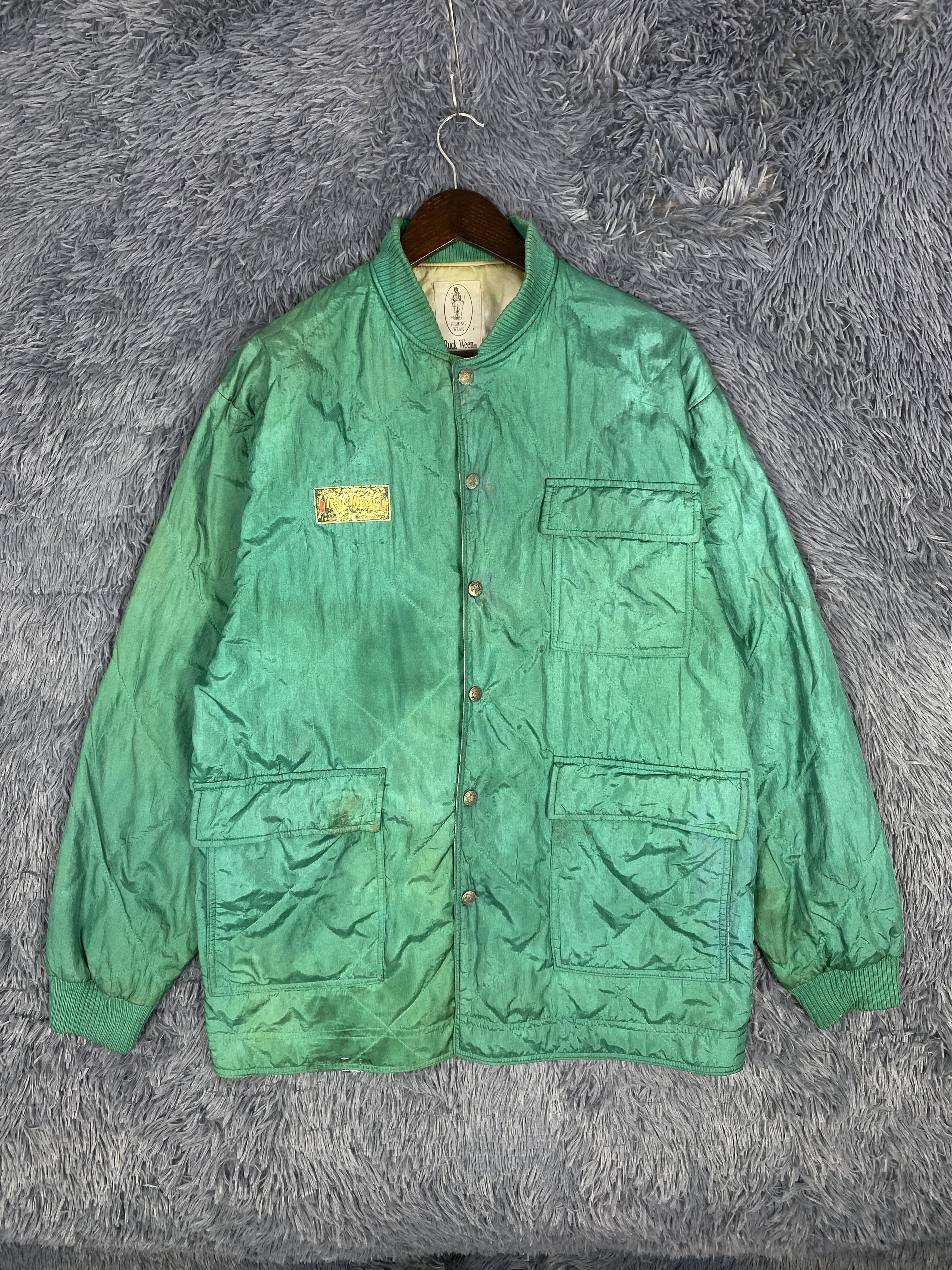 Japanese Brand Vintage Ruck Ween Button Up Fishing Nylon Jacket Size US S / EU 44-46 / 1 - 1 Thumbnail