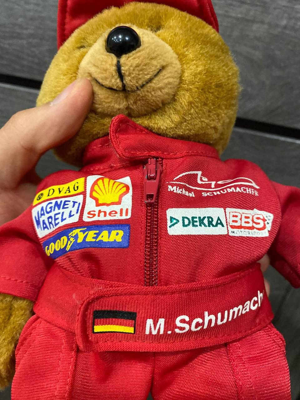 Vintage Vintage 90s Michael Schumacher F1 Racing Big Teddy Bear Size ONE SIZE - 6 Thumbnail