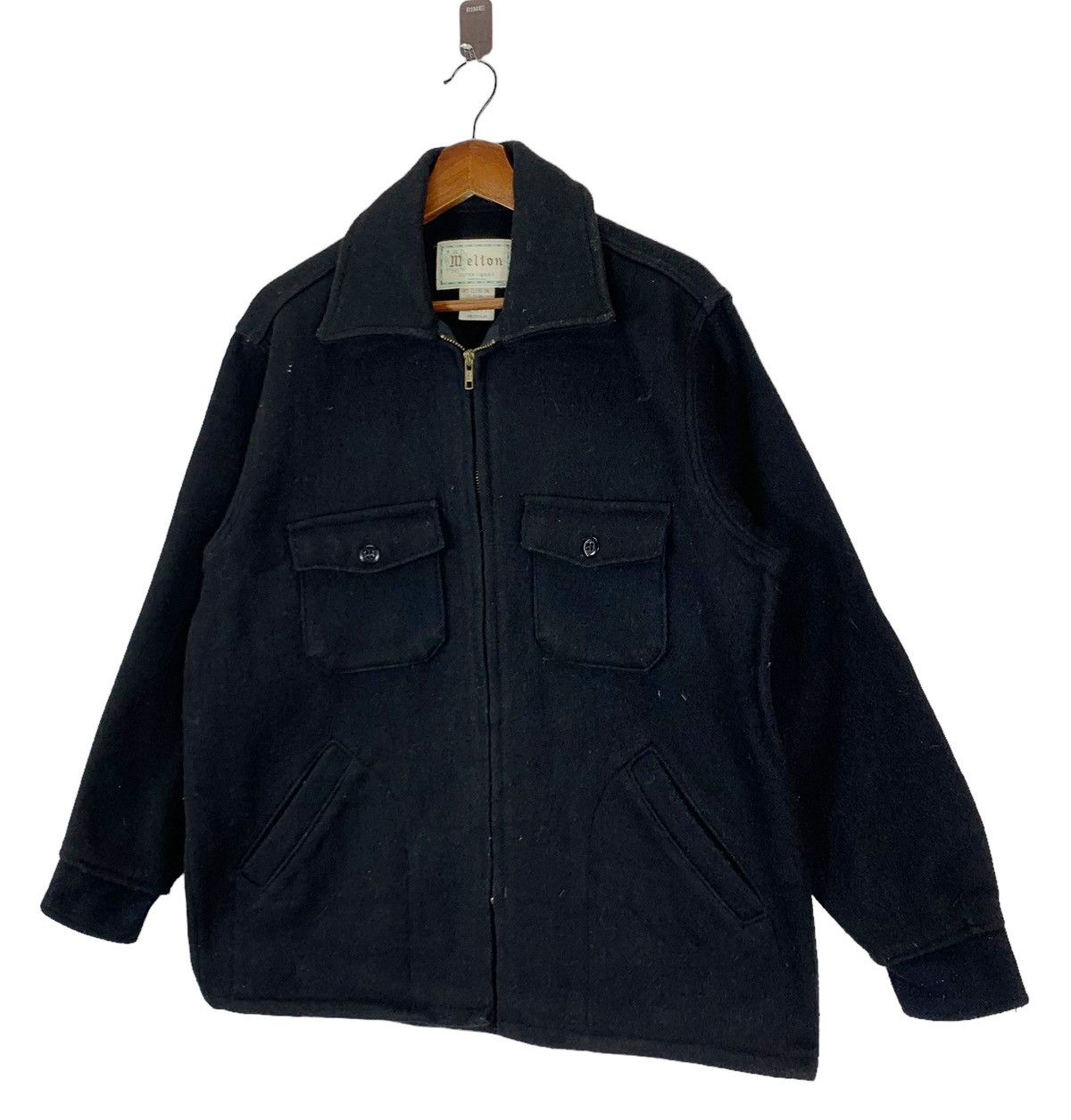 Vintage VINTAGE MELTON OUTER WEAR WOOL ZIPPER JACKET Size US M / EU 48-50 / 2 - 3 Thumbnail