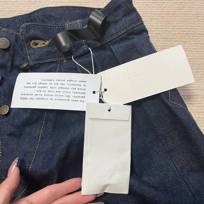 Other Maison Margiela Maison Margiela Wide-Leg Denim Trousers-25 Size US 36 / EU 52 - 4 Thumbnail