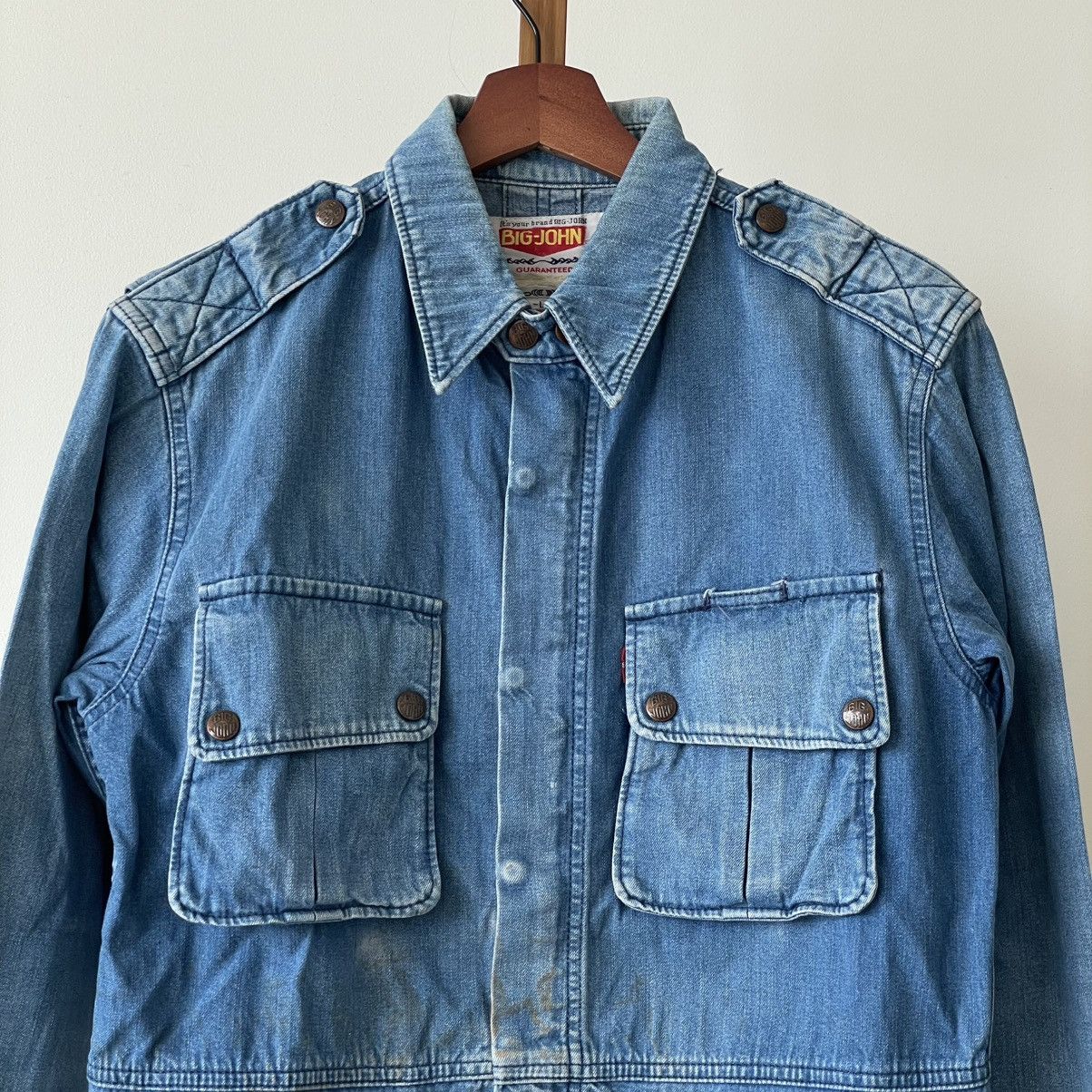 Vintage Vintage Big John Workwear Denim Jacket Size US M / EU 48-50 / 2 - 2 Thumbnail