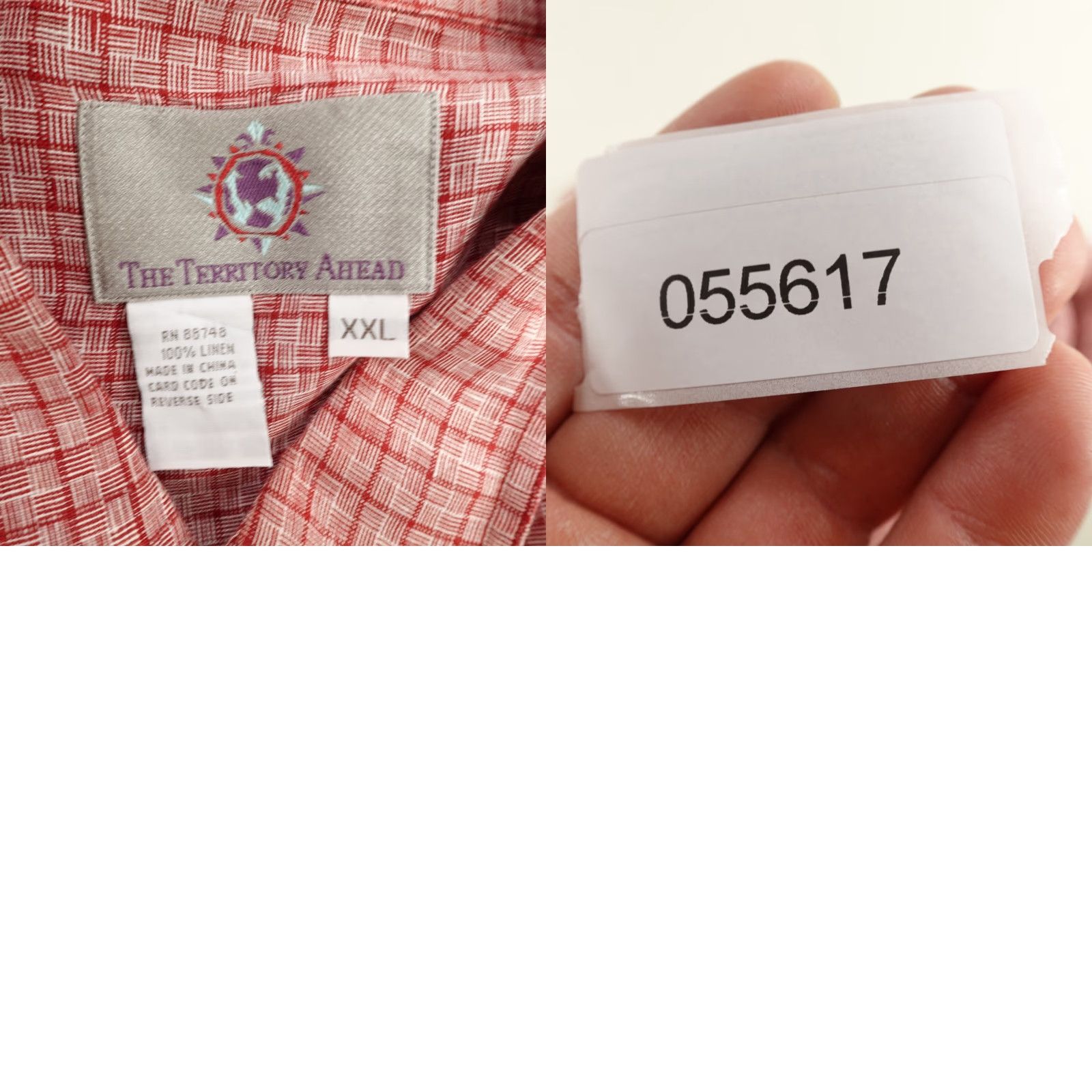 The Territory Ahead VINTAGE Territory Ahead Shirt Mens 2XL Red Plaid Button Up Linen Hiking Outdoors Work Size US XXL / EU 58 / 5 - 8 Thumbnail