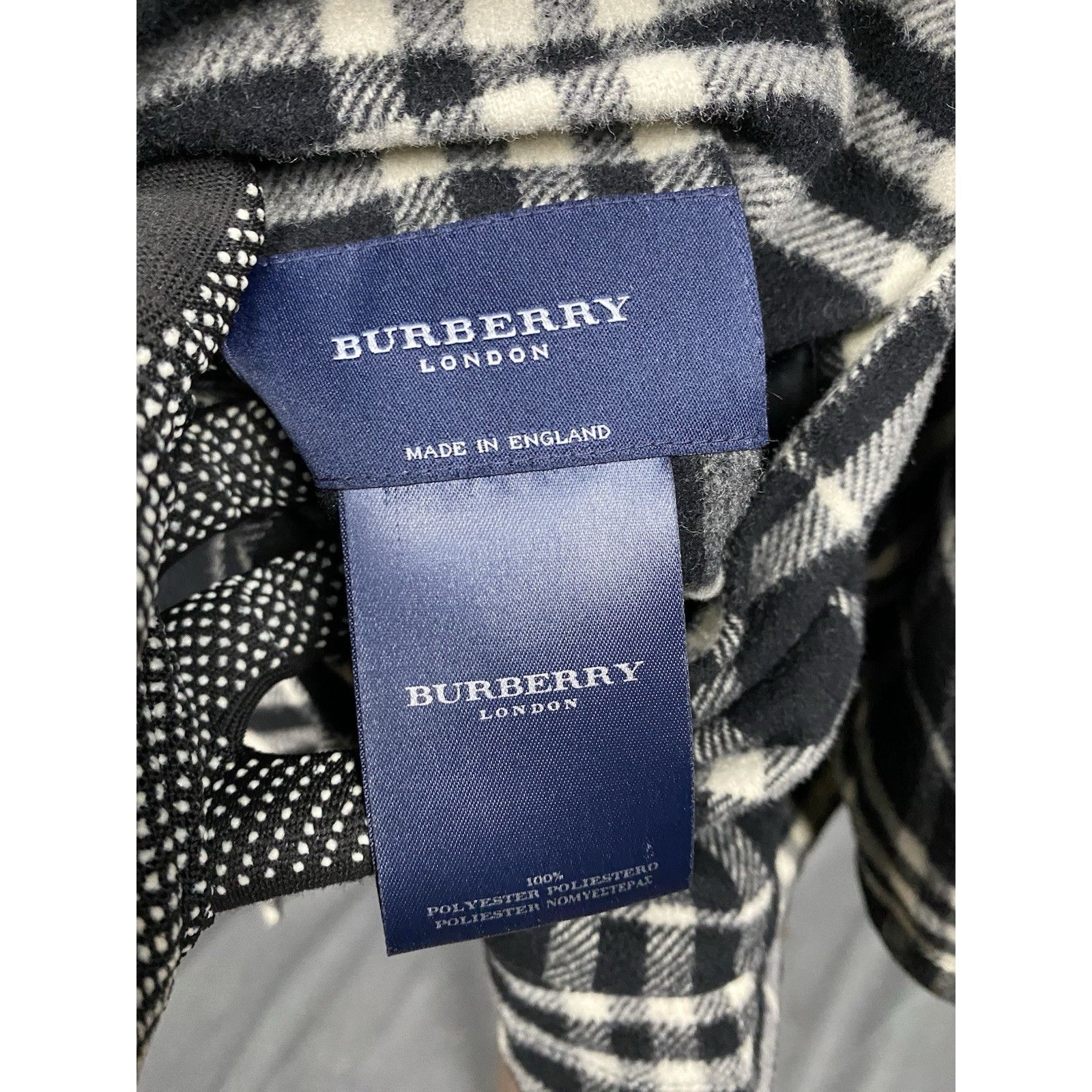 Burberry Burberry Nova Check Women's Black Wool Cashmere Reversible C Size XXL / US 16-18 / IT 52-54 - 13 Thumbnail
