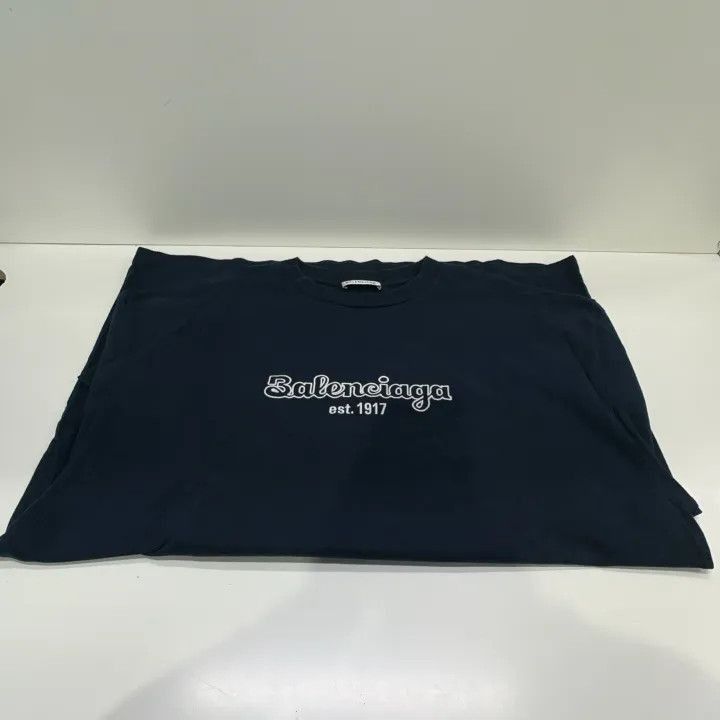 Balenciaga Balenciaga Balenciaga Logo Cotton Crew Neck TShirt -2507 Size US XS / EU 42 / 0 - 8 Thumbnail