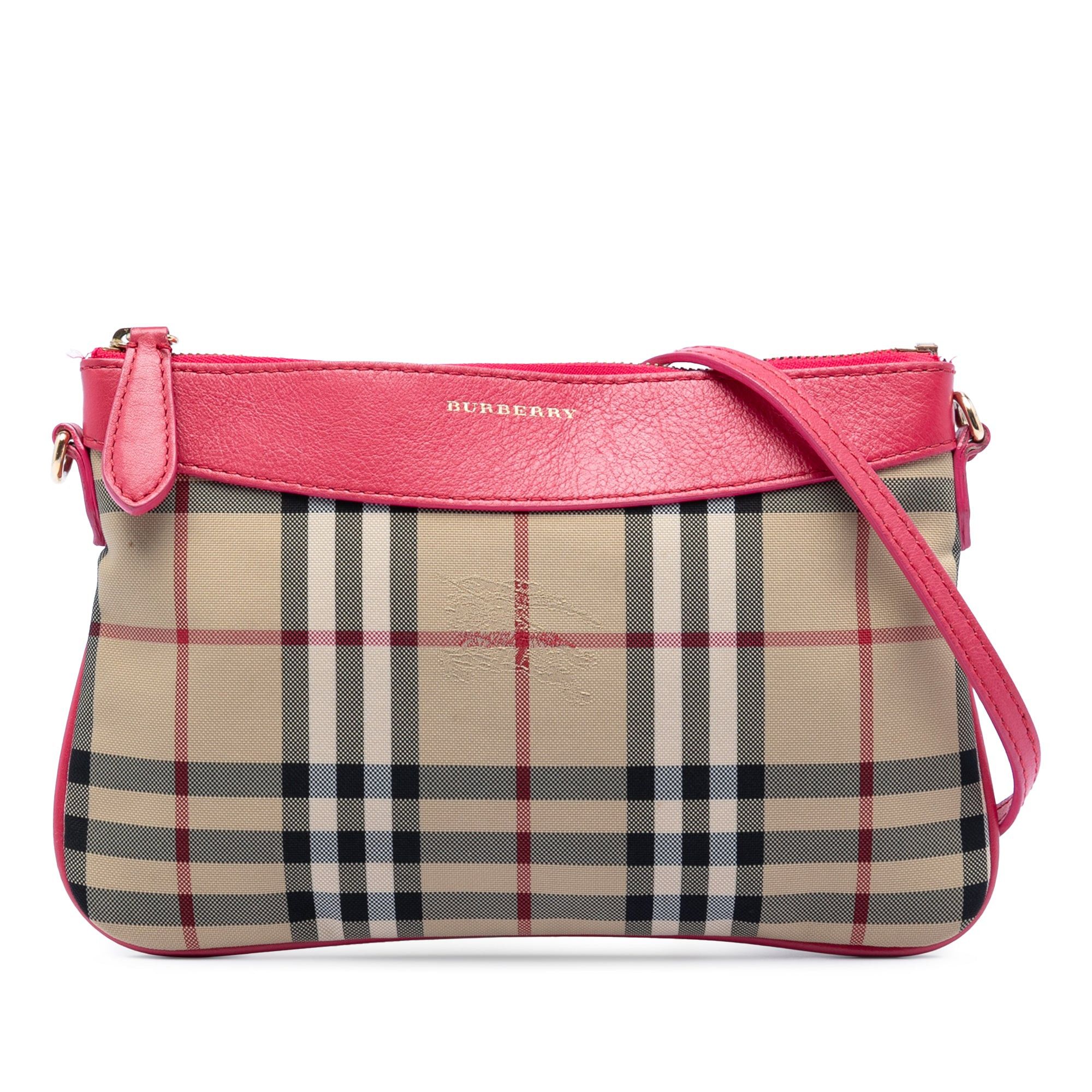 Burberry Haymarket Check Nylon Peyton Crossbody Size ONE SIZE - 1 Thumbnail
