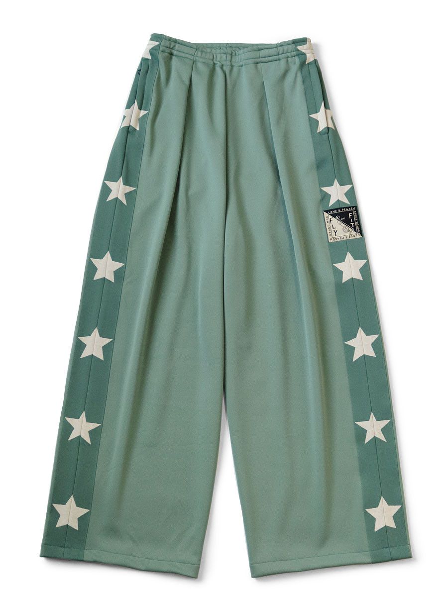 Kapital Kapital smooth jersey Stuntman&Woman track pants baggy green Size US 34 / EU 50 - 1 Thumbnail