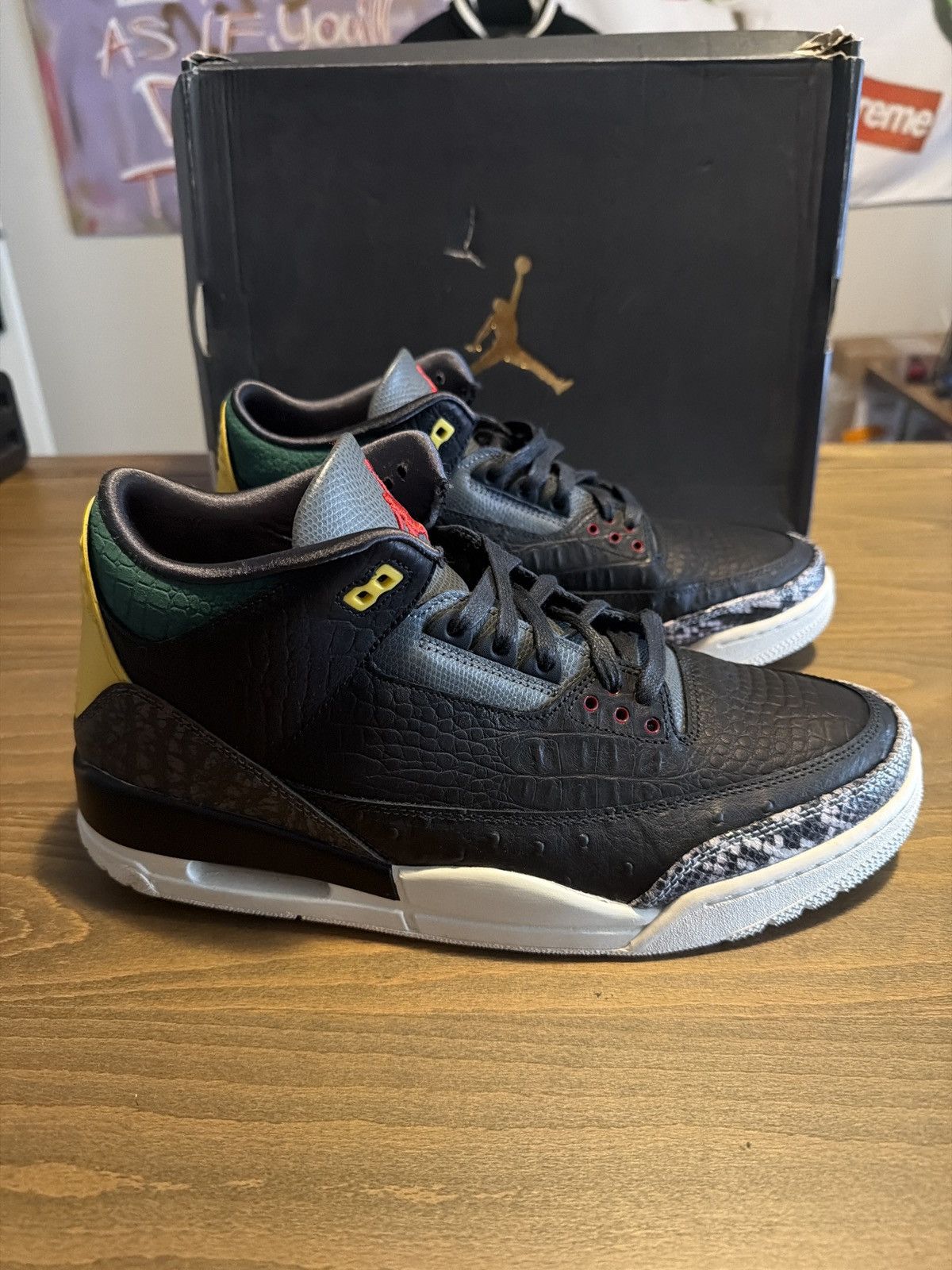 Jordan Brand Jordan 3 Animal Instinct 2 Size US 12.5 / EU 45-46 - 2 Thumbnail