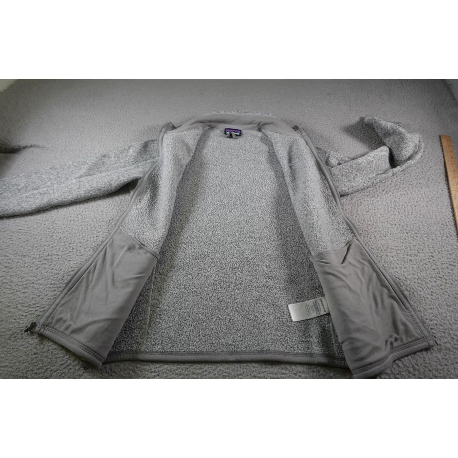 Patagonia Patagonia Jacket Womens Large Gray Fleece Full Zip Pockets Hiking Camping Nature Size M / US 6-8 / IT 42-44 - 4 Thumbnail