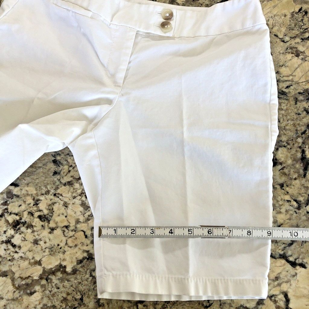 Ann Taylor Size 6P Ann Taylor Shorts Womens Signature White Size 28" / US 6 / IT 42 - 6 Thumbnail