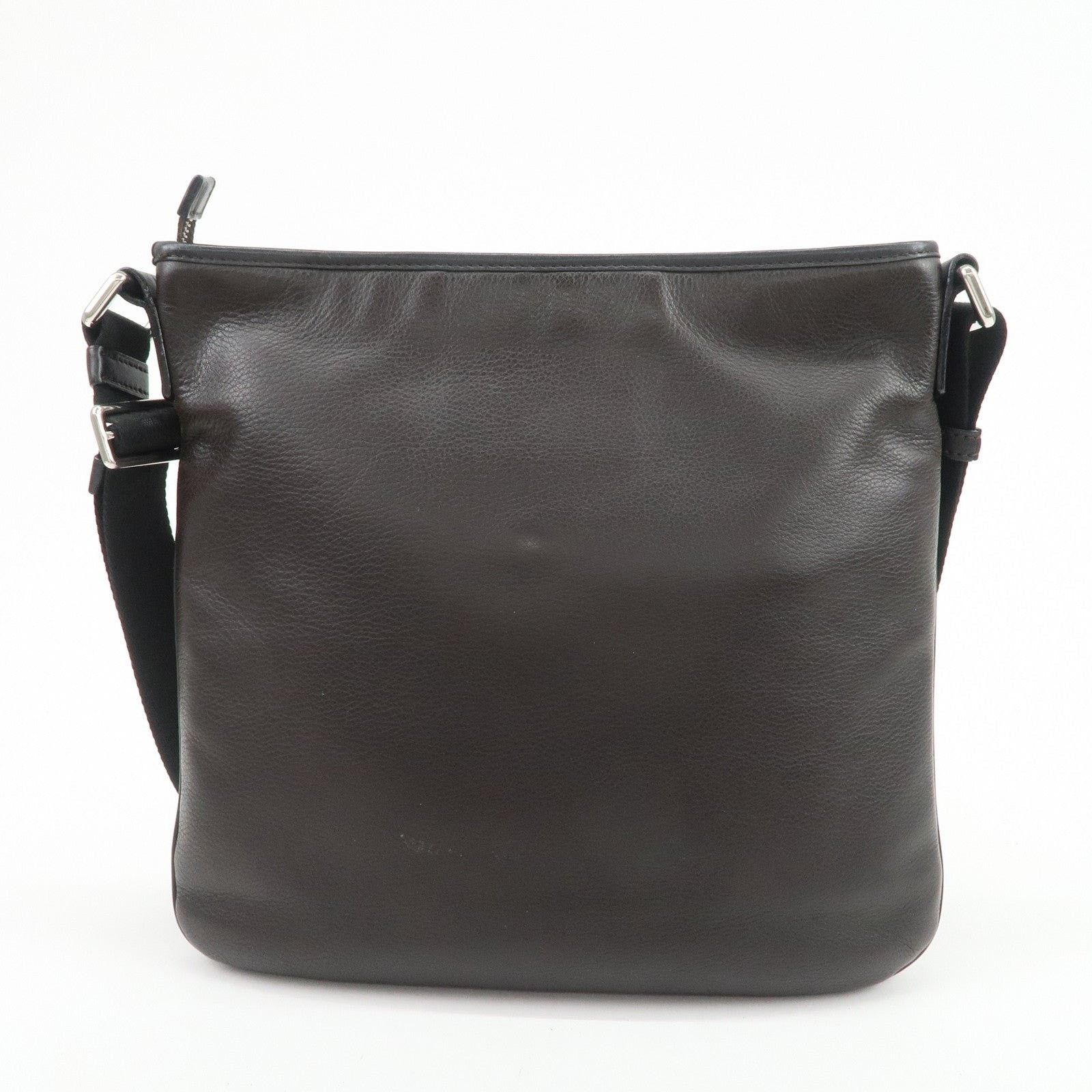 Loewe Loewe Anagram Logo Leather Crossbody Bag Dark Brown Size ONE SIZE - 2 Thumbnail