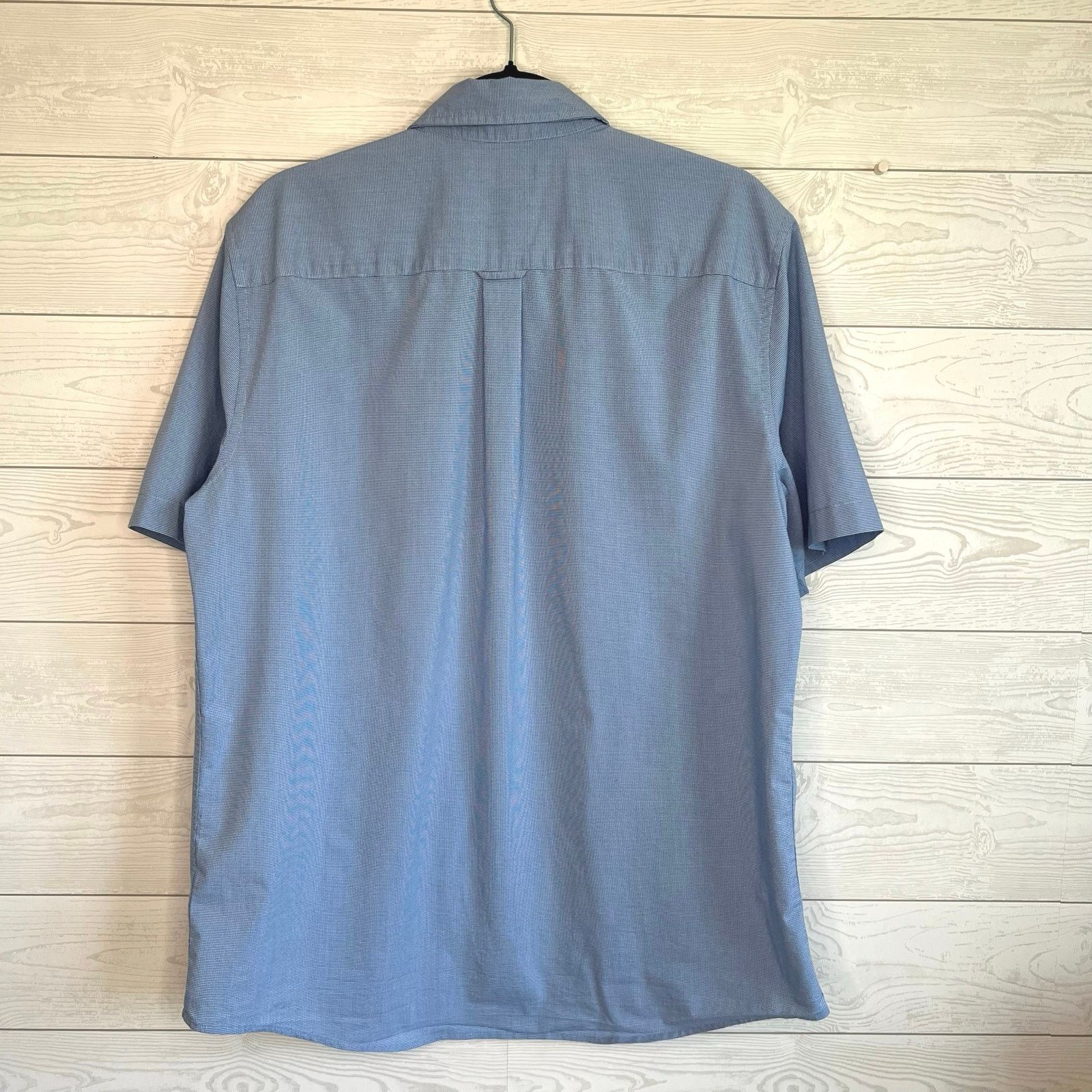 Chaps Chaps short sleeve blue/white button front shirt Size Large Size US L / EU 52-54 / 3 - 3 Thumbnail