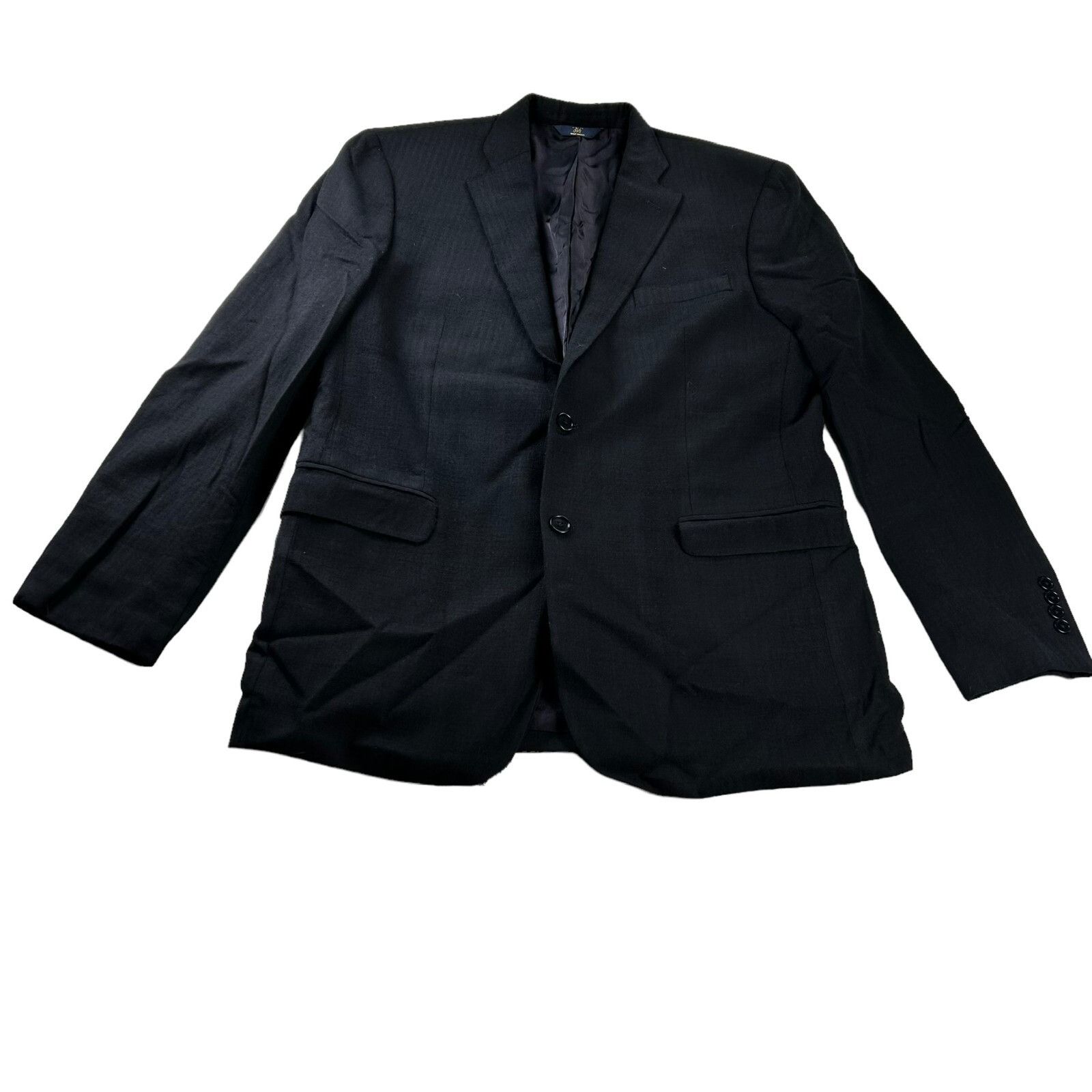 Brooks Brothers Brooks Brothers 346 Men’s Stretch Flannel Suit Black Herring Size 44L - 4 Thumbnail