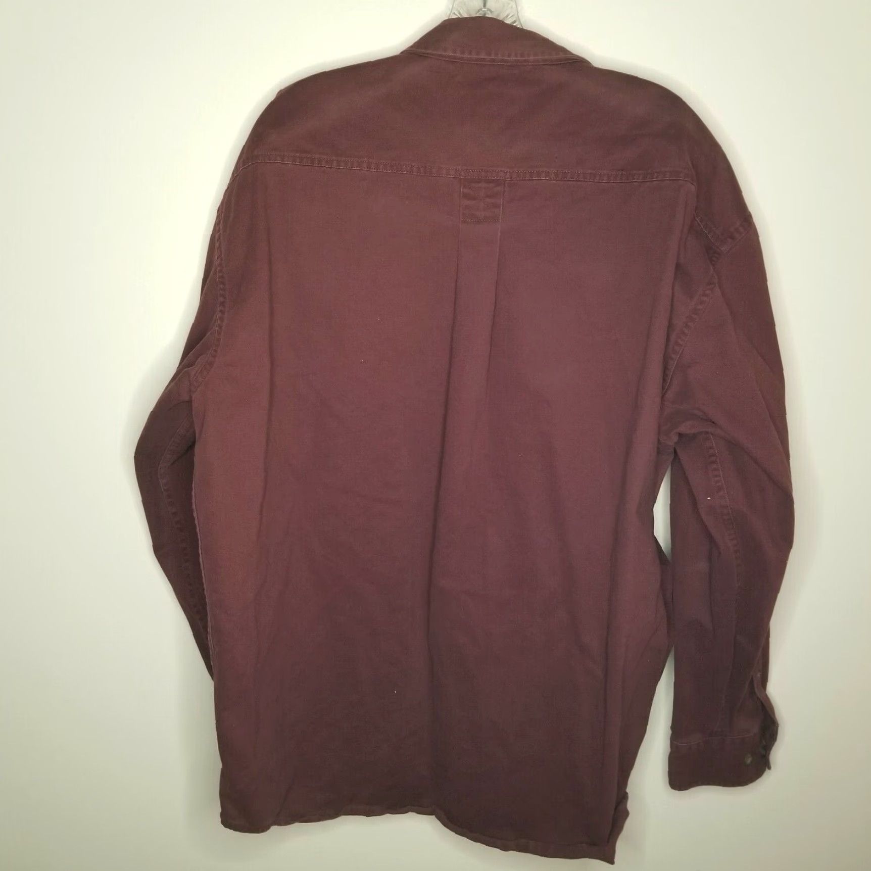 Vintage Cabela's Shirt Men XL Long Sleeve Button-Up Maroon Heavy Duty Regular Size XL Mens Shirt Size US XL / EU 56 / 4 - 5 Thumbnail