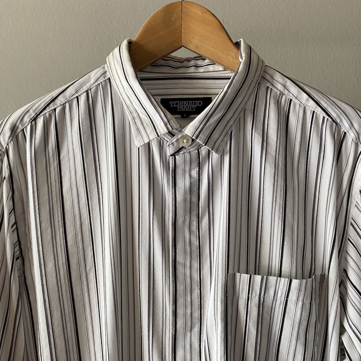 Tornado Mart TORNADO MART Striped 3/4 Sleeve Shirt Size L / US 10 / IT 46 - 5 Thumbnail