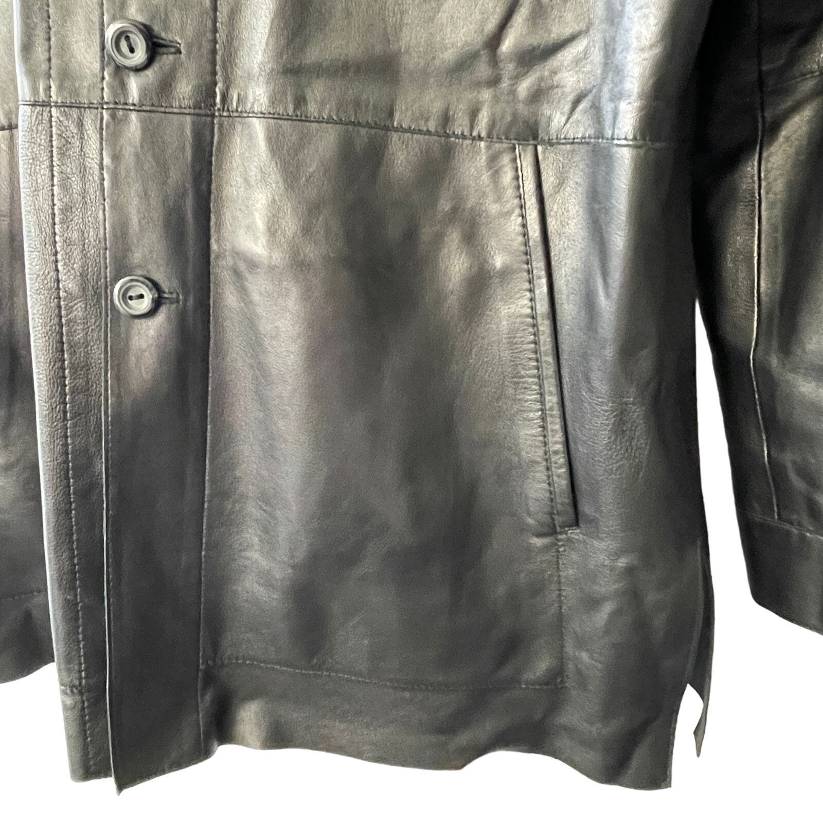 Other Alandales Glenn Laiken Nappa Leather Shacket Sz 38 NWOT Size US M / EU 48-50 / 2 - 4 Thumbnail
