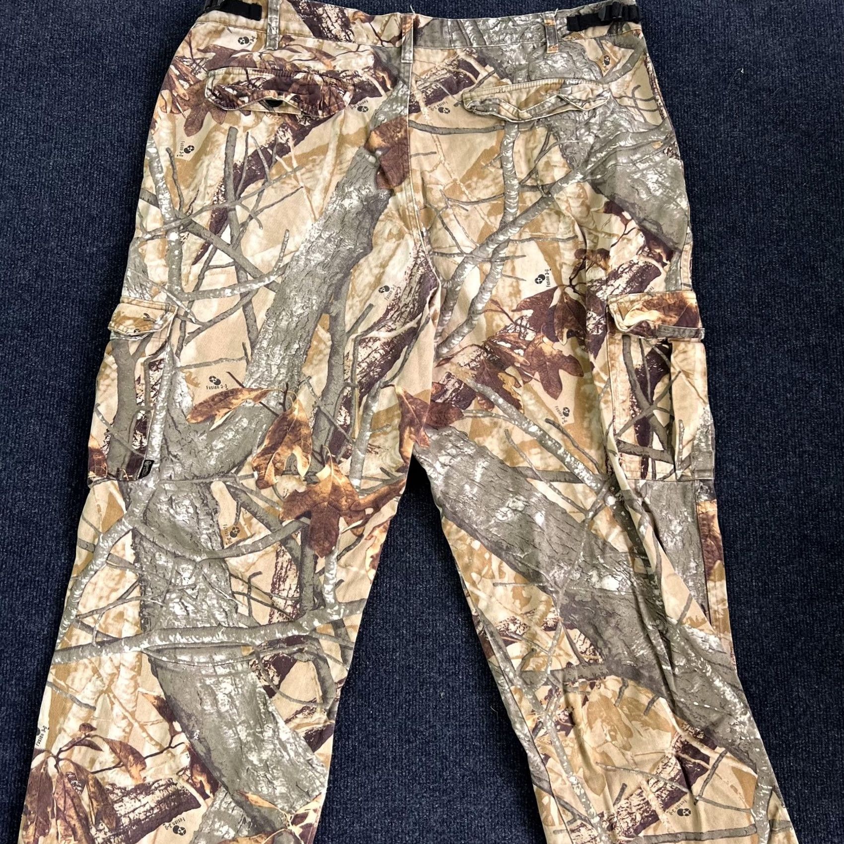 Vintage Outfitters Ridge Camo Cargo Pants Men XL Size US 36 / EU 52 - 6 Thumbnail