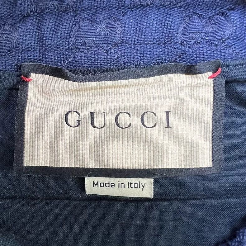 Gucci Gucci Dark blue double G full print logo straight loose ca Size US 36 / EU 52 - 7 Thumbnail