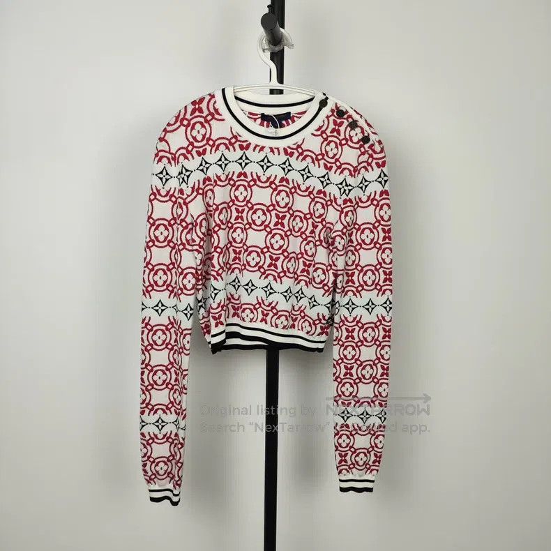 Louis Vuitton Louis Vuitton Red and blue presbyopia sweater Size S / US 4 / IT 40 - 1 Thumbnail