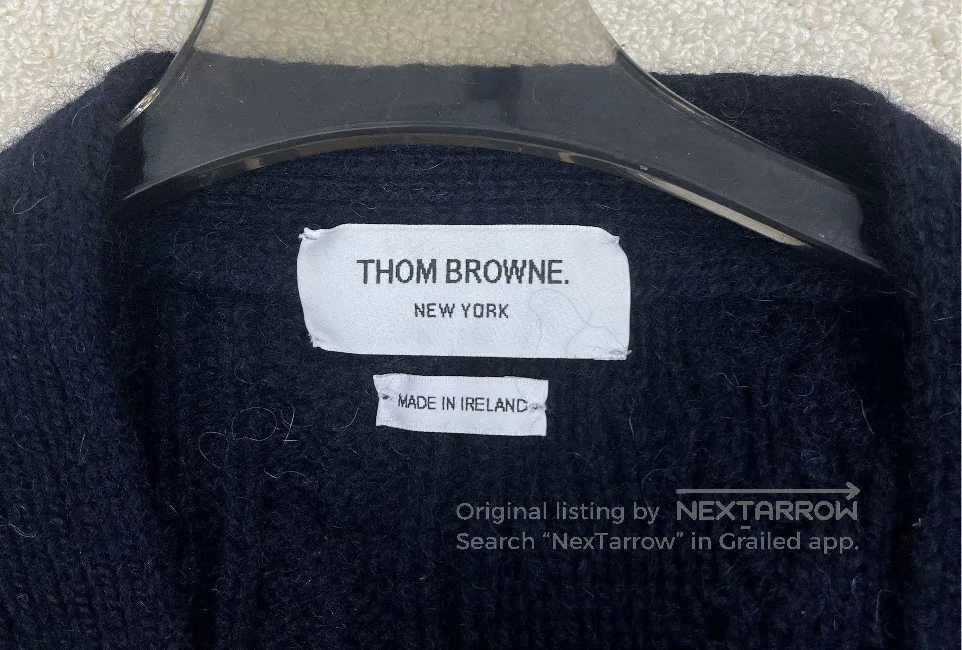 Thom Browne Thom Browne Blue Knit Cardigan Sweater. Size US L / EU 52-54 / 3 - 3 Thumbnail