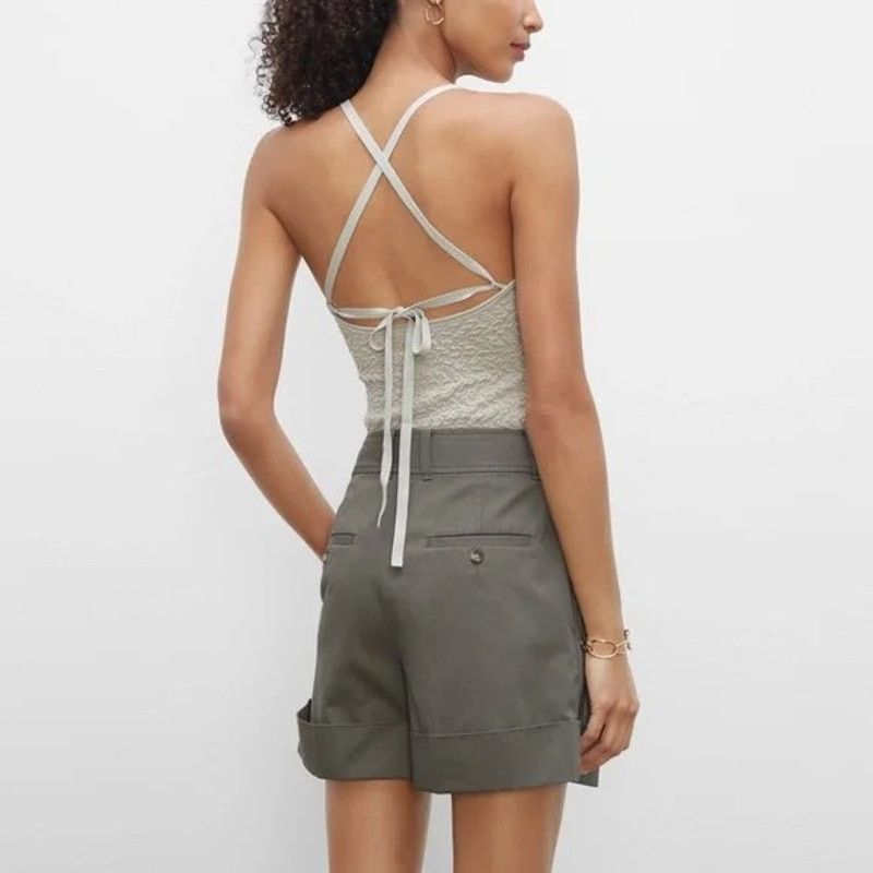 Club Monaco Club Monaco Tank Strappy Texture Top XS Stretch Tie back Size XS / US 0-2 / IT 36-38 - 3 Thumbnail