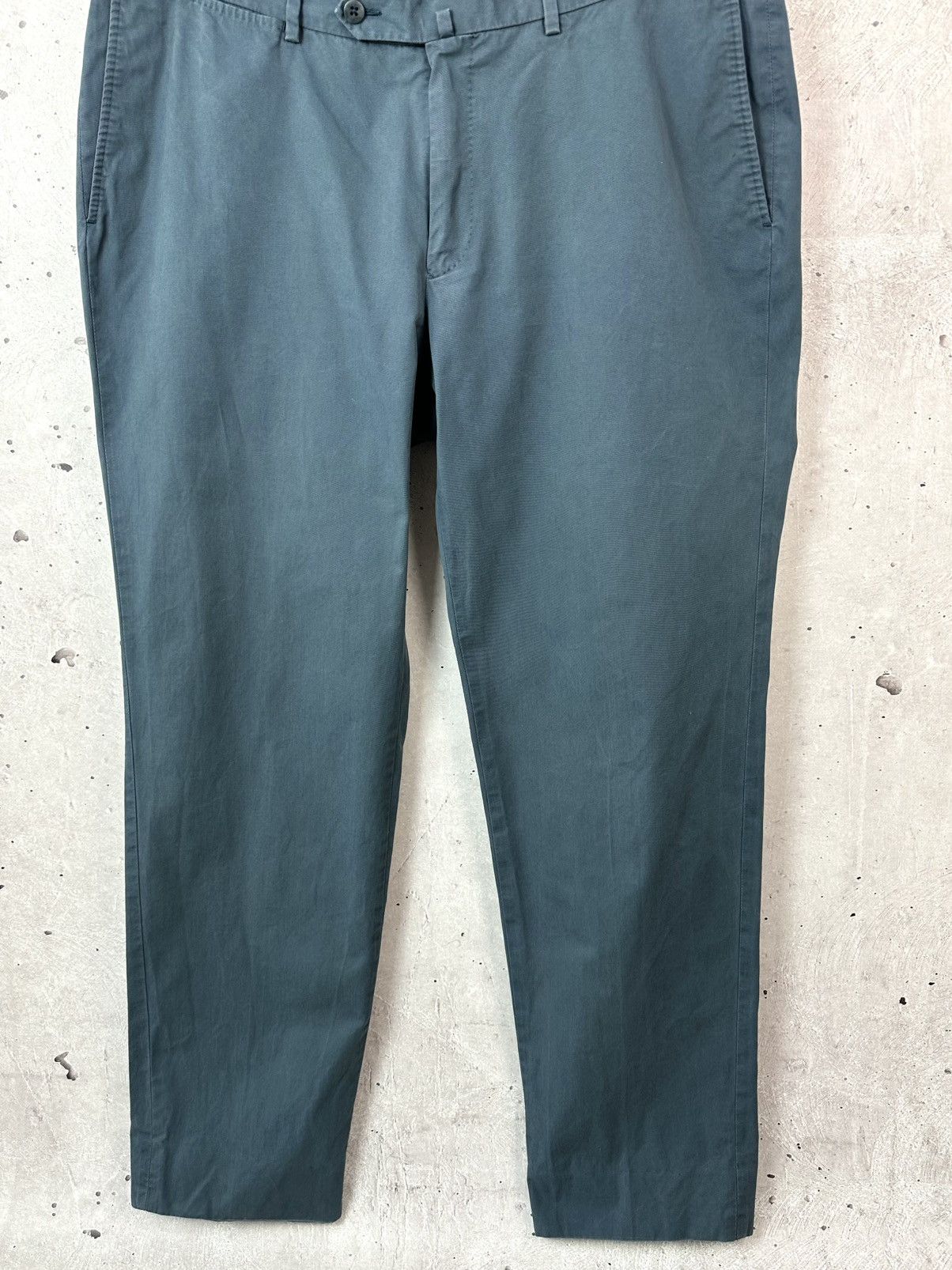 Ermenegildo Zegna Ermenegildo Zegna Slim-fit Blue Cotton Men’s Chino Pants Size US 36 / EU 52 - 3 Thumbnail