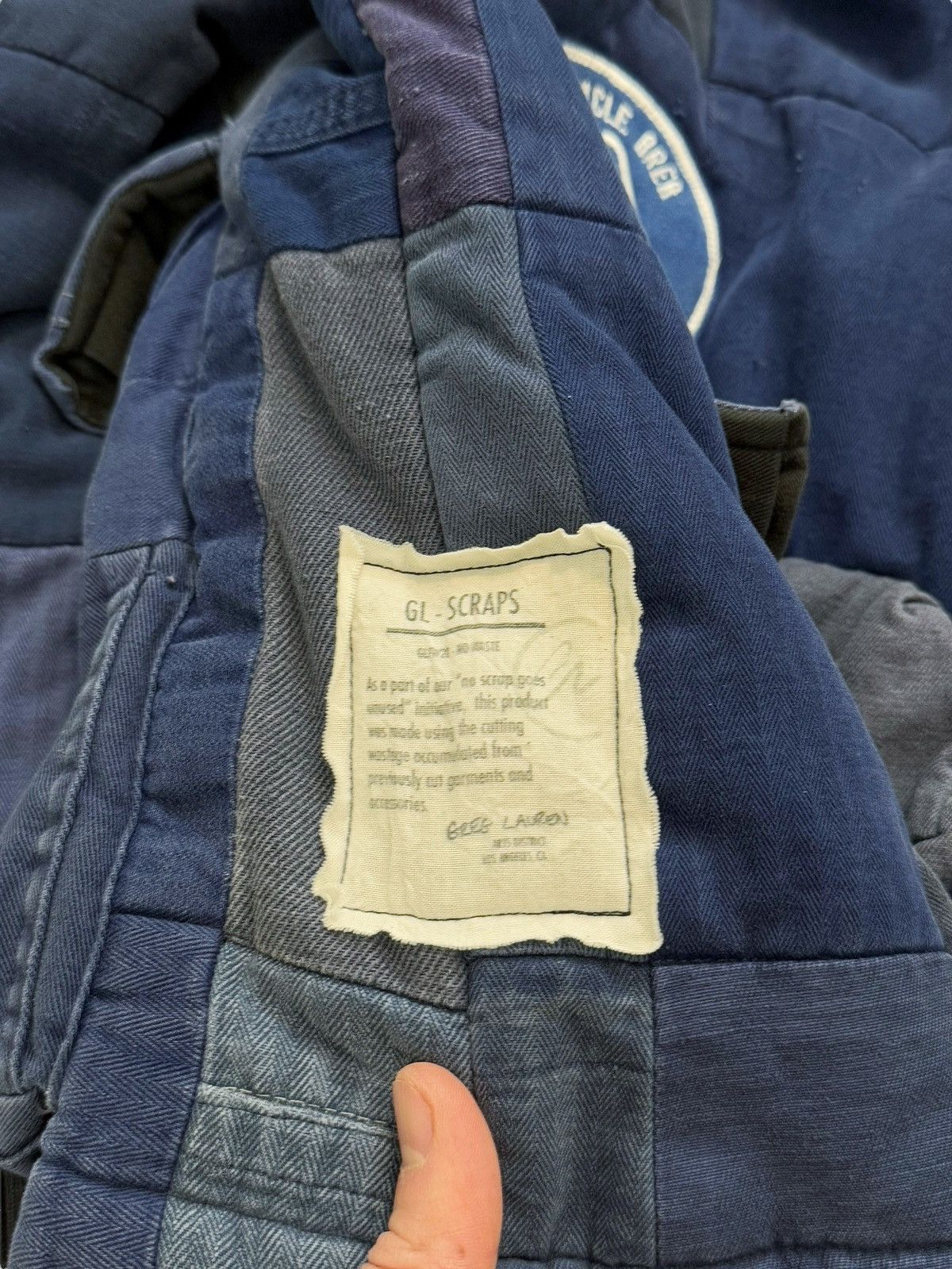 Greg Lauren Showroom Scrap French Workwear Patchwork Puffer Jacket Size US L / EU 52-54 / 3 - 13 Thumbnail