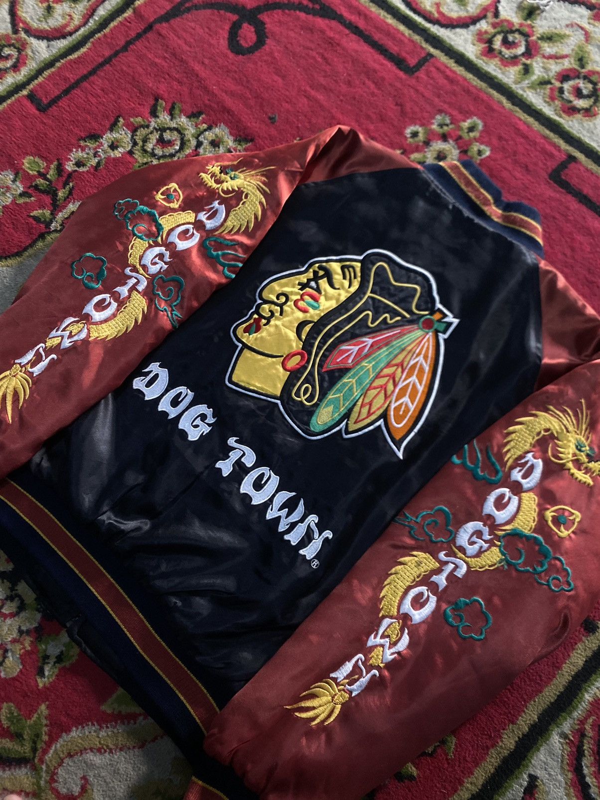 Dogtown Dogtown black hawakan sukajan souvenir jacket Size US M / EU 48-50 / 2 - 4 Thumbnail
