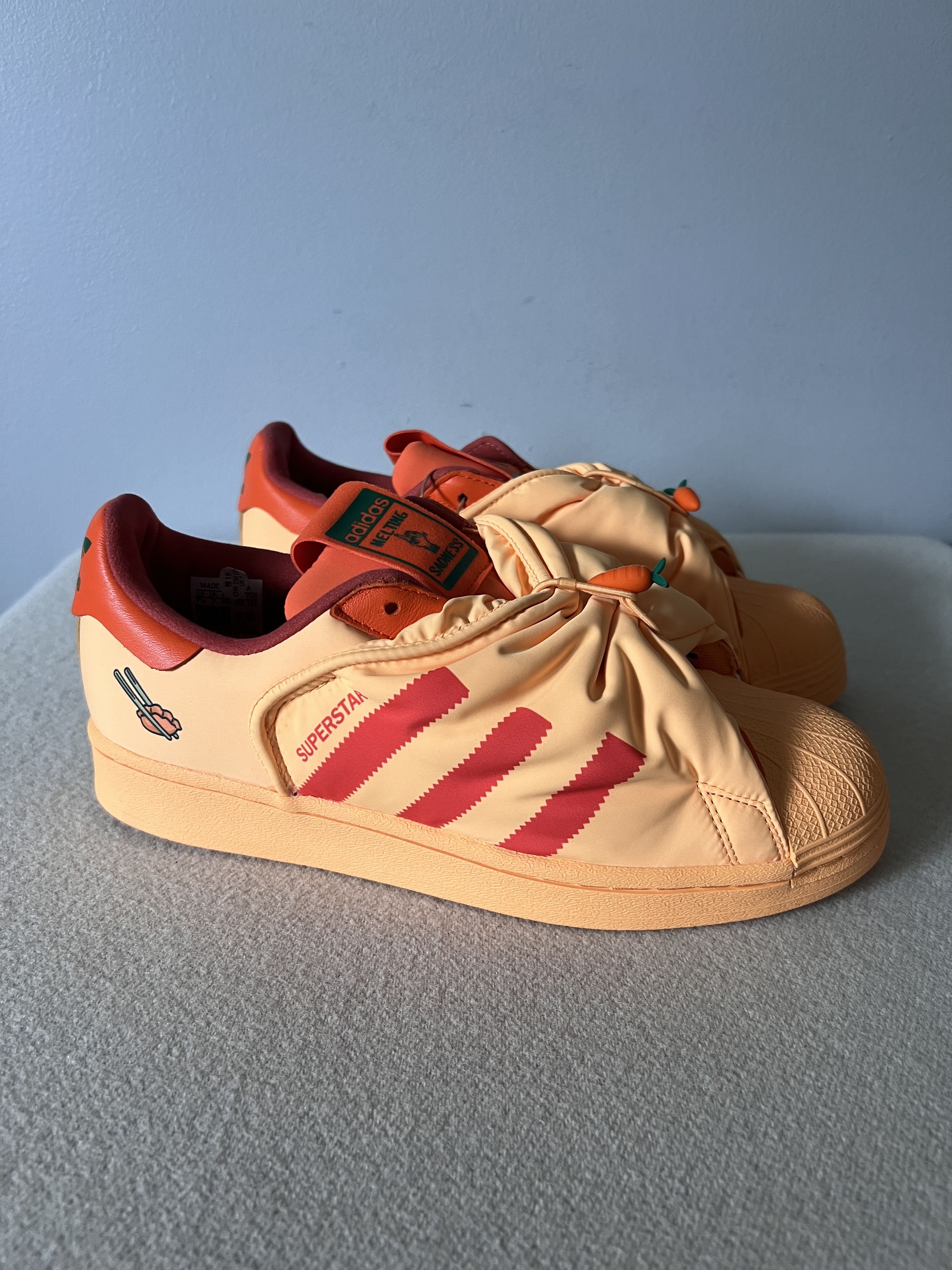 Adidas Adidas Melting Sadness Superstar in Dumpling Orange Size US 7.5 / EU 40-41 - 1 Thumbnail