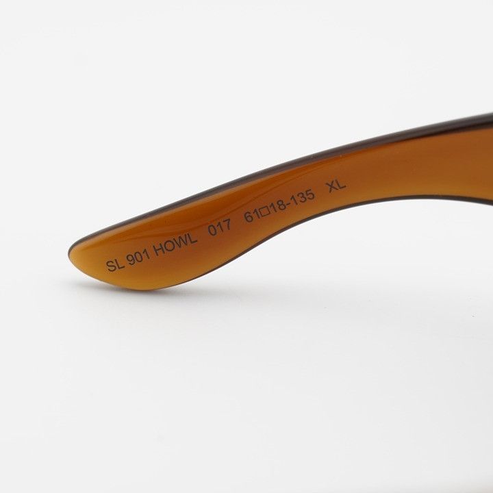Saint Laurent Paris Saint Laurent SL901 HOWL 017 Sunglasses Shiny Brown Square Size ONE SIZE - 7 Thumbnail
