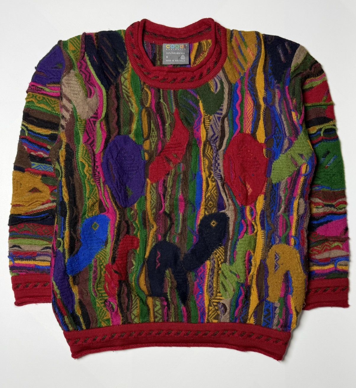 Coogi Coogi - 3D Wool Sweater Size US S / EU 44-46 / 1 - 1 Thumbnail