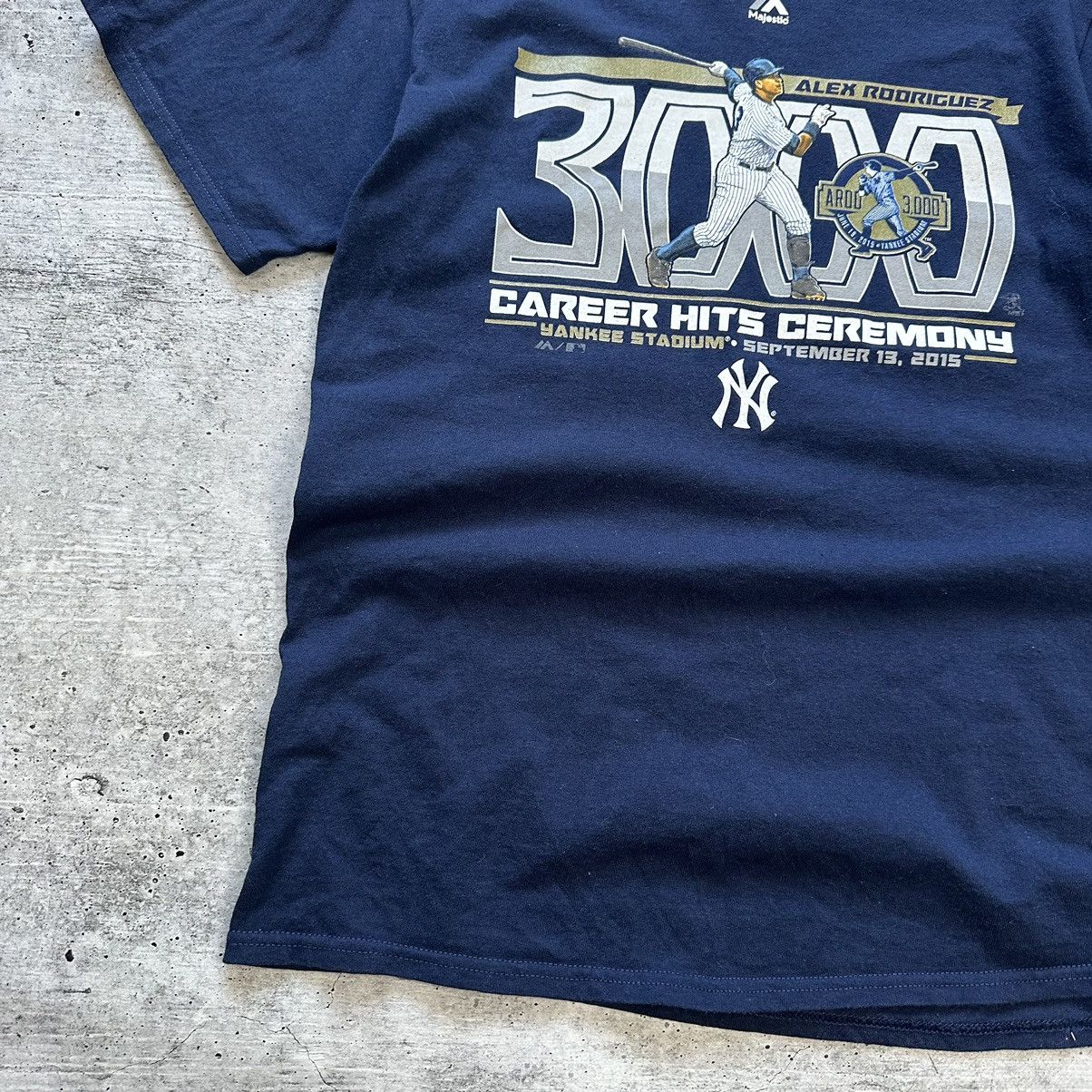 New York Yankees Majestic NY Yankees Alex Rodriguez T-shirt Arod 3000 2015 Size US M / EU 48-50 / 2 - 5 Thumbnail