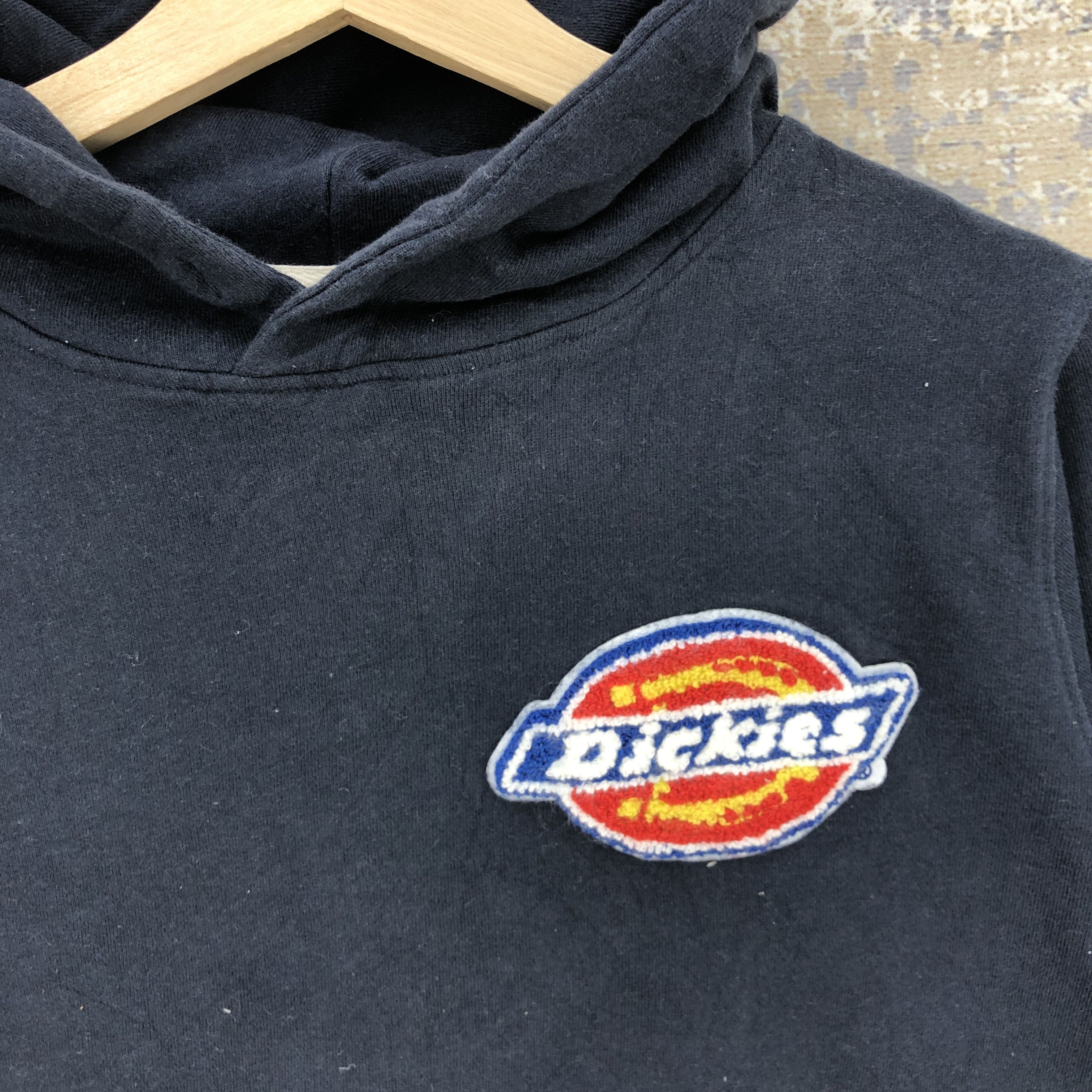 Dickies × Vintage Vintage 90’s Dickies Sweatshirt Logo Graphic Faded Hoodie Size US S / EU 44-46 / 1 - 5 Thumbnail