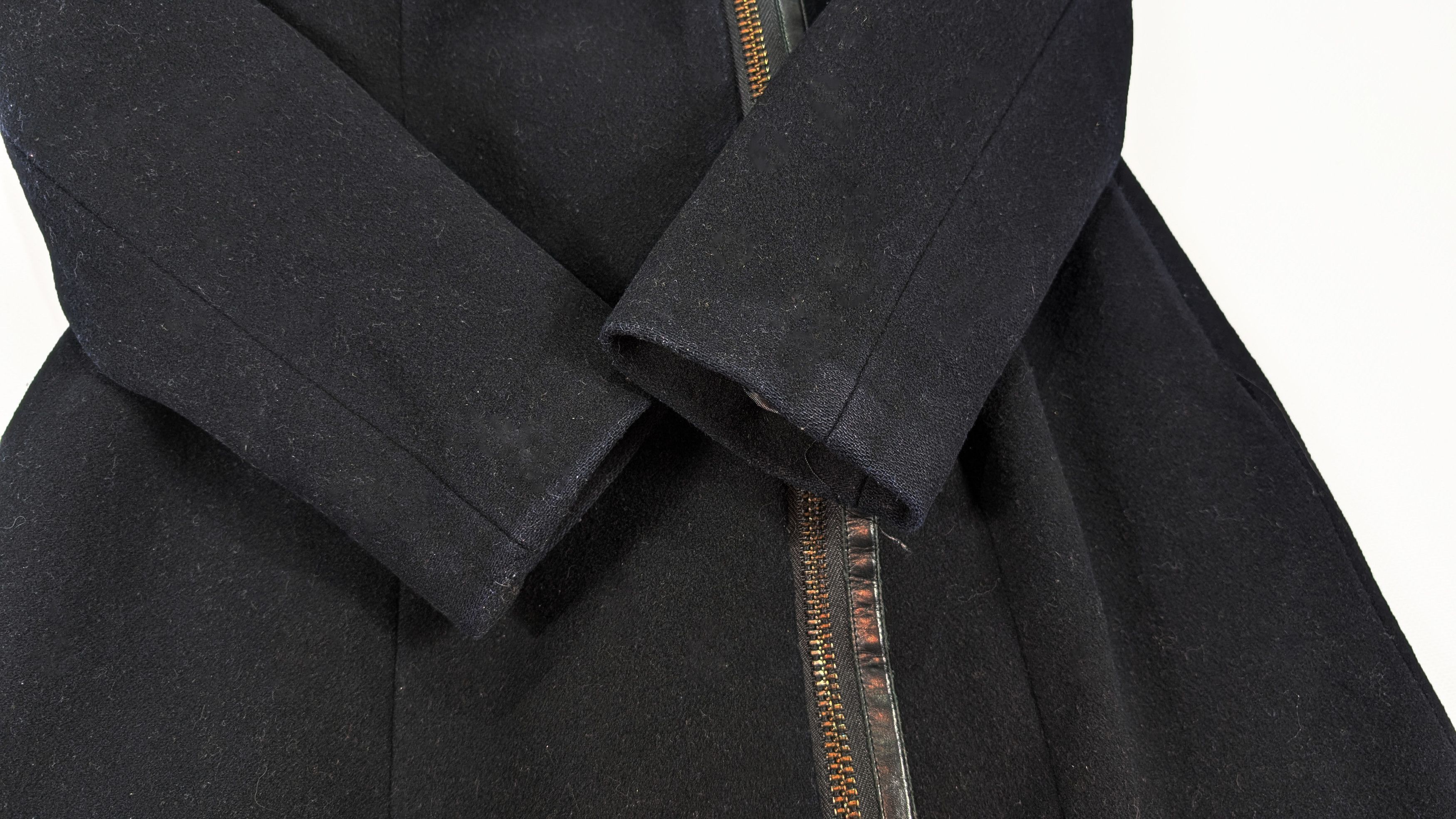 Mackage MACKAGE Wool Cashmere Leather Trim Black Coat Size S Size S / US 4 / IT 40 - 8 Thumbnail