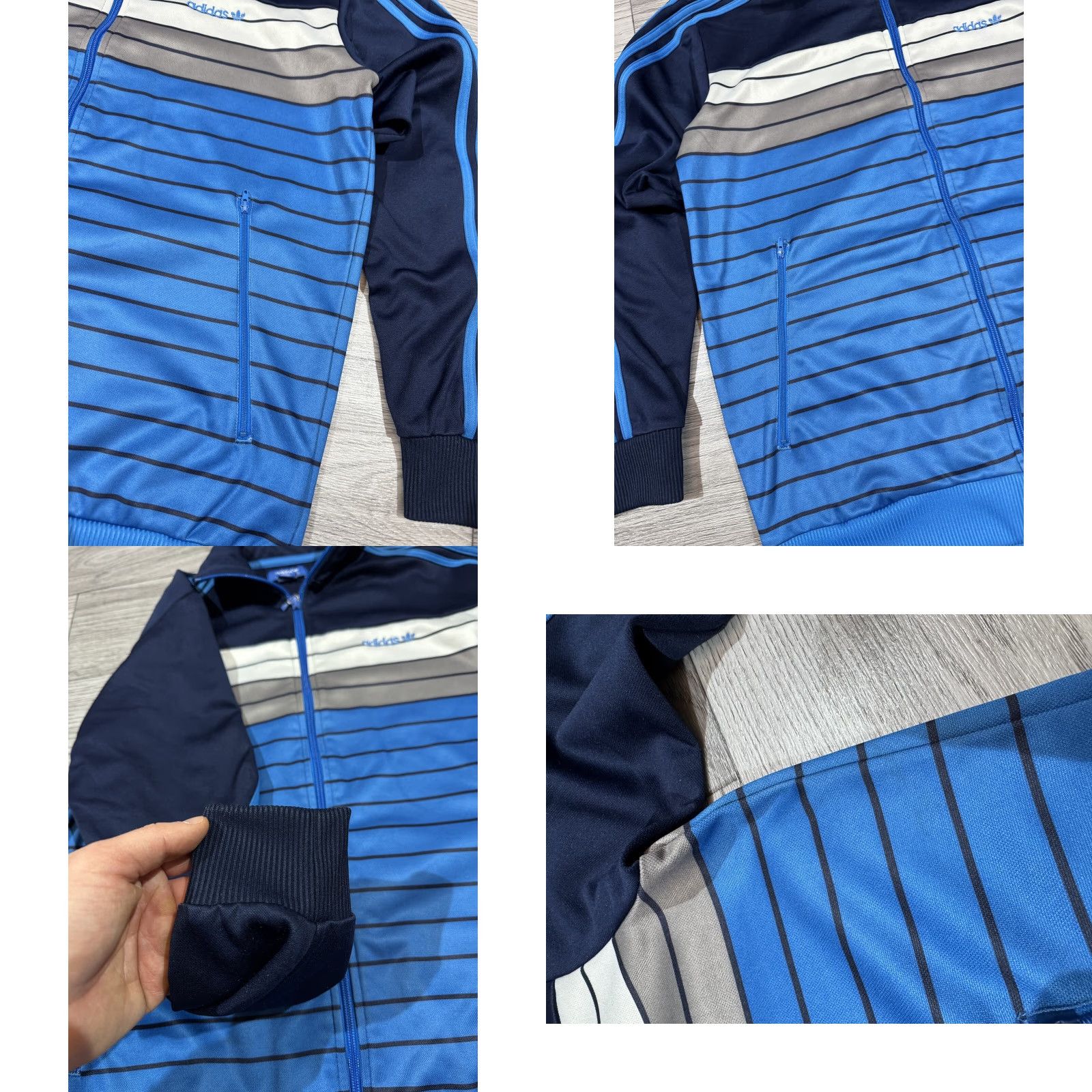 Adidas VINTAGE adidas Originals TT Retro Track Jacket M Blue Mens Track Jacket Retro 90s Size US M / EU 48-50 / 2 - 8 Thumbnail