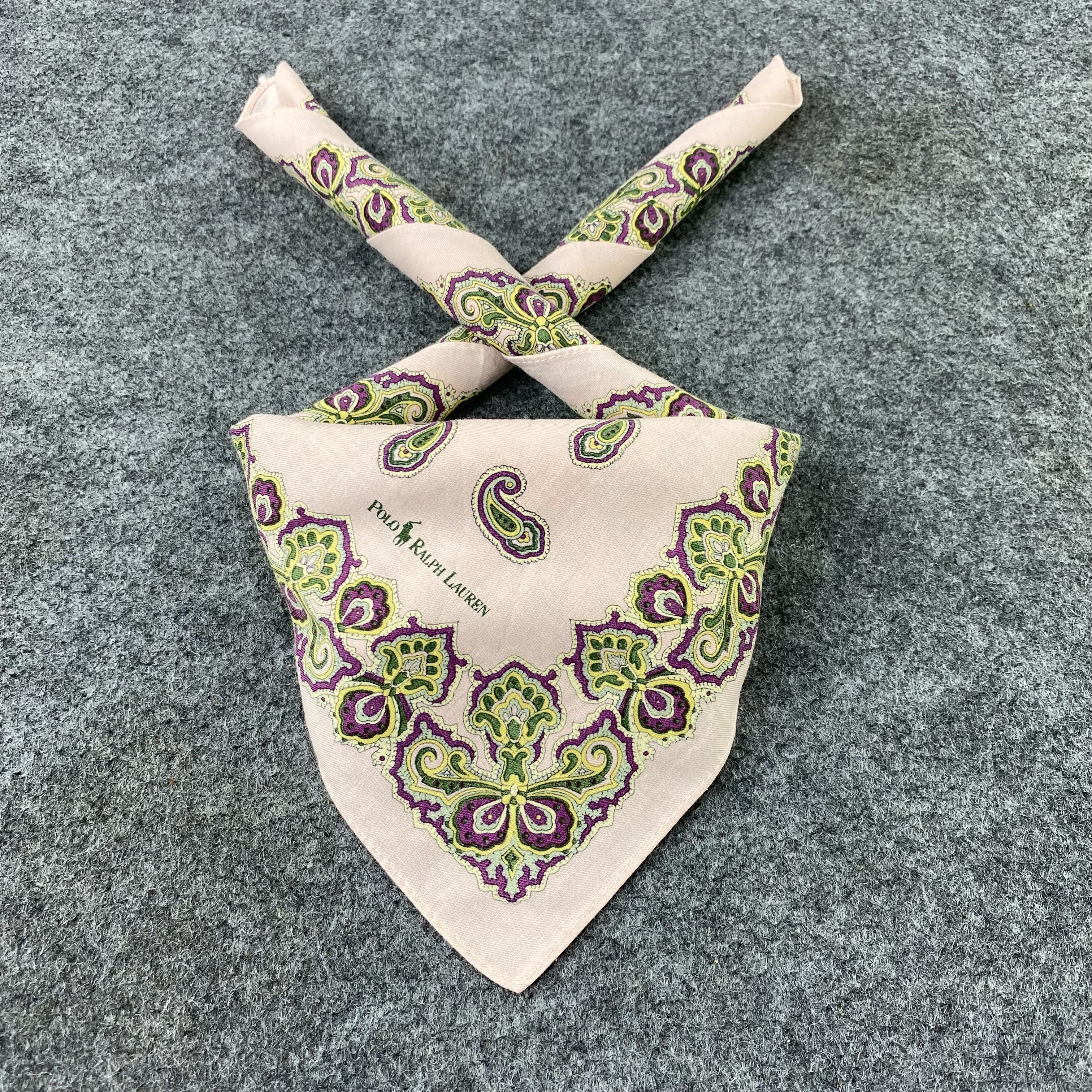 Polo Ralph Lauren × Ralph Lauren Polo Ralph Lauren Handkerchief/ Bandana /Neckerchief-B1265 Size ONE SIZE - 2 Thumbnail